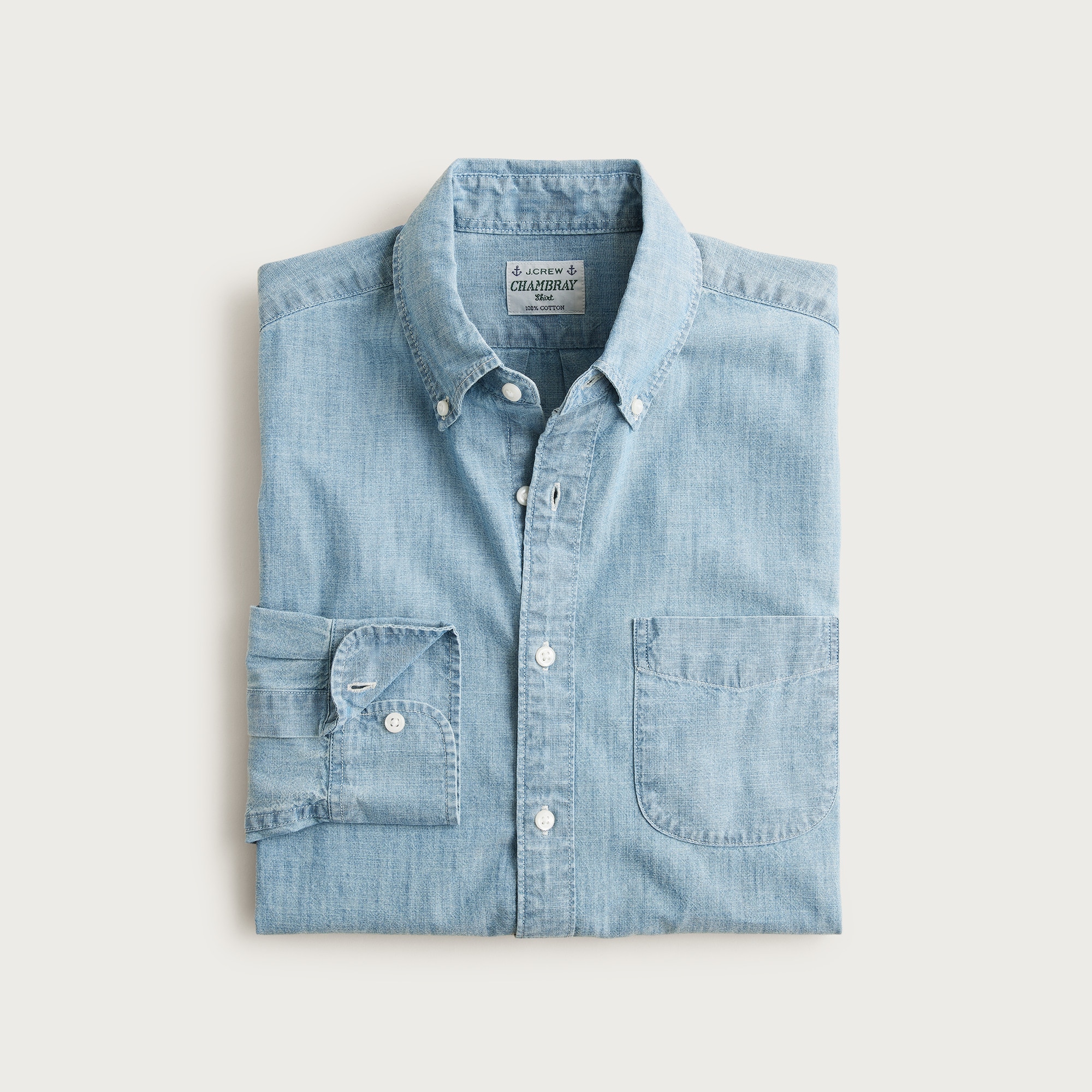 j crew chambray dress shirt Blue Chambray Shirts