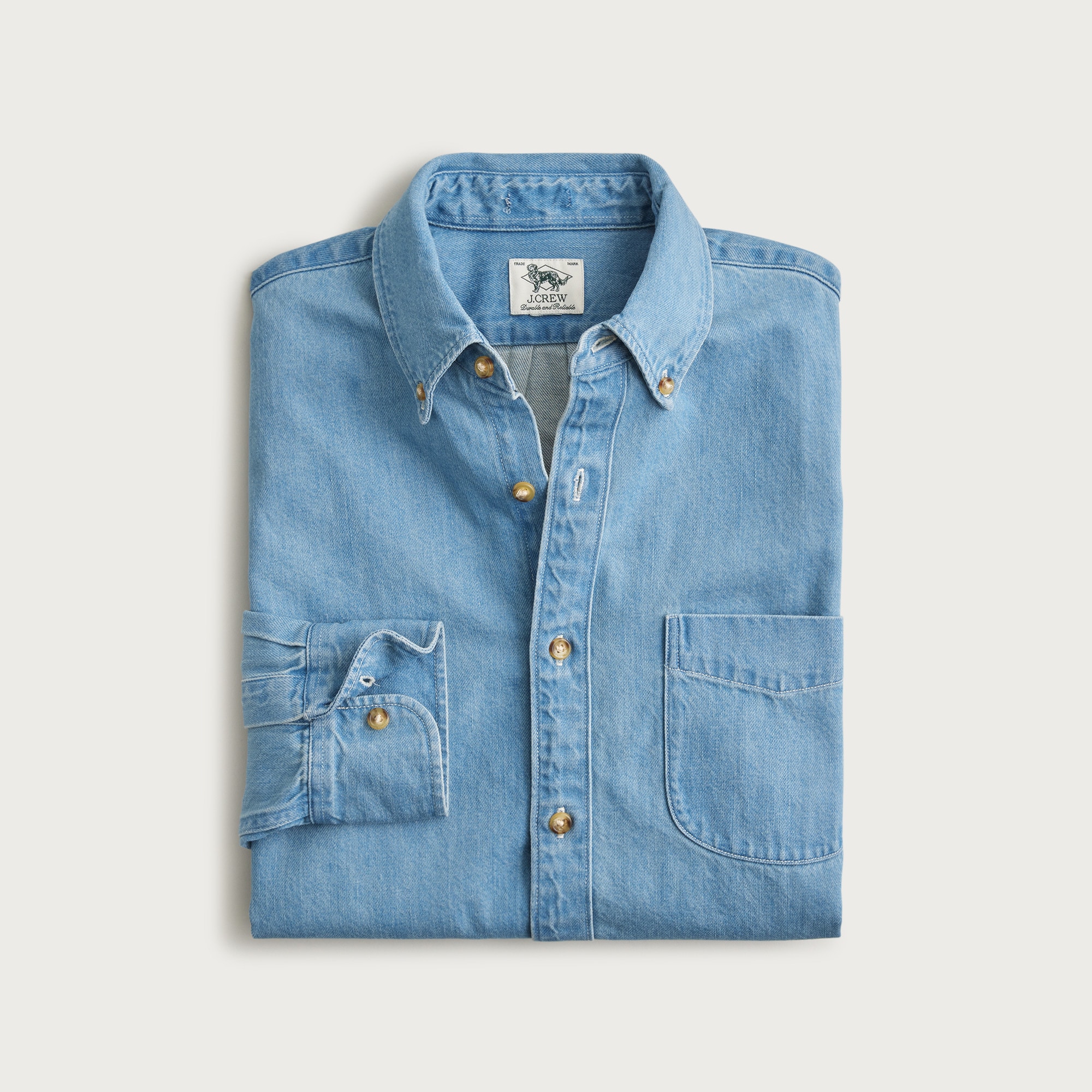 Midweight Denim Shirt For Men | J.Crew