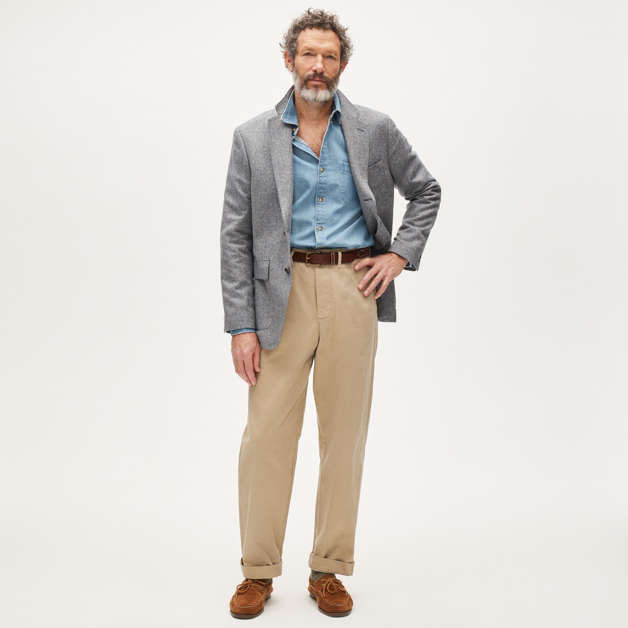 Midweight denim shirt