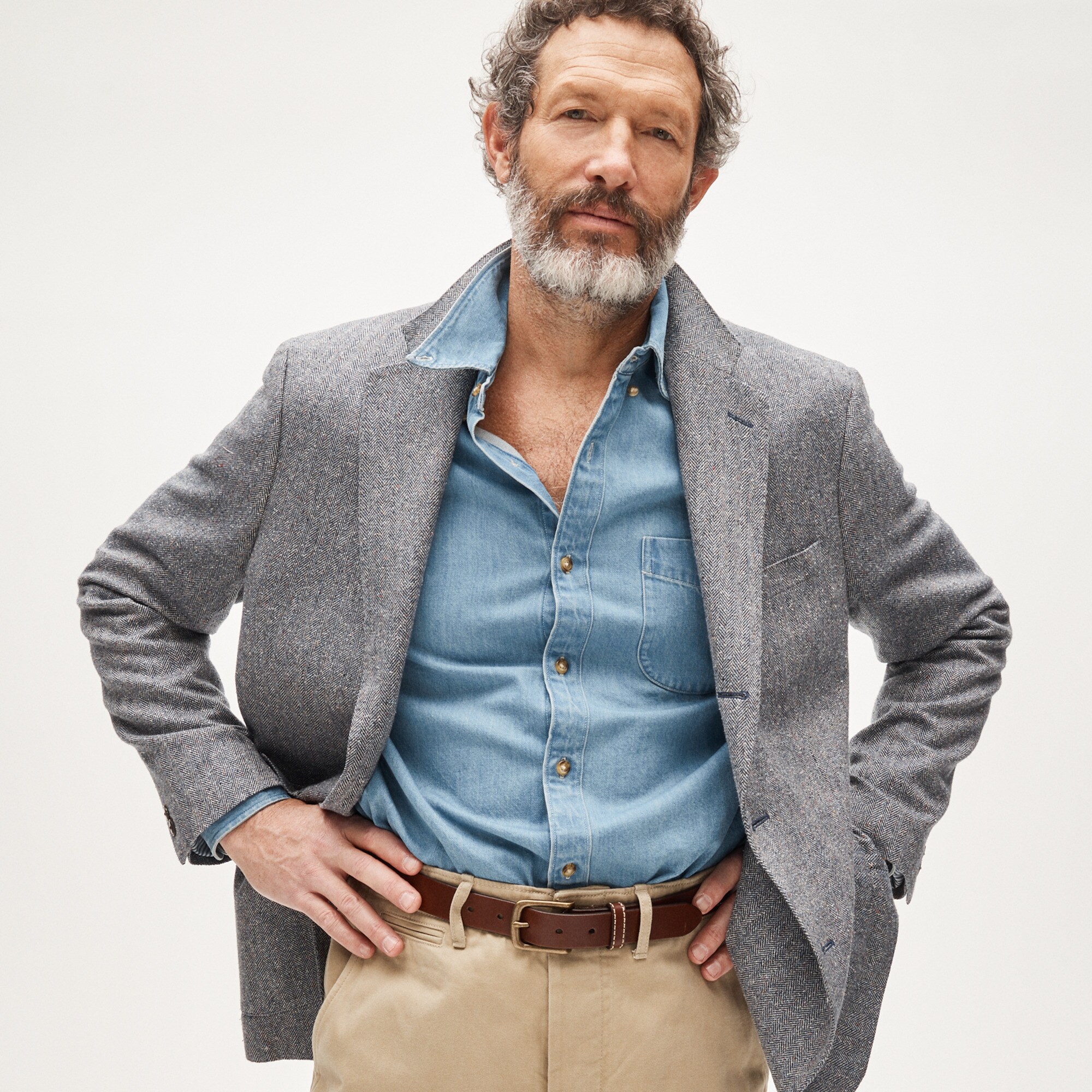 Midweight denim shirt