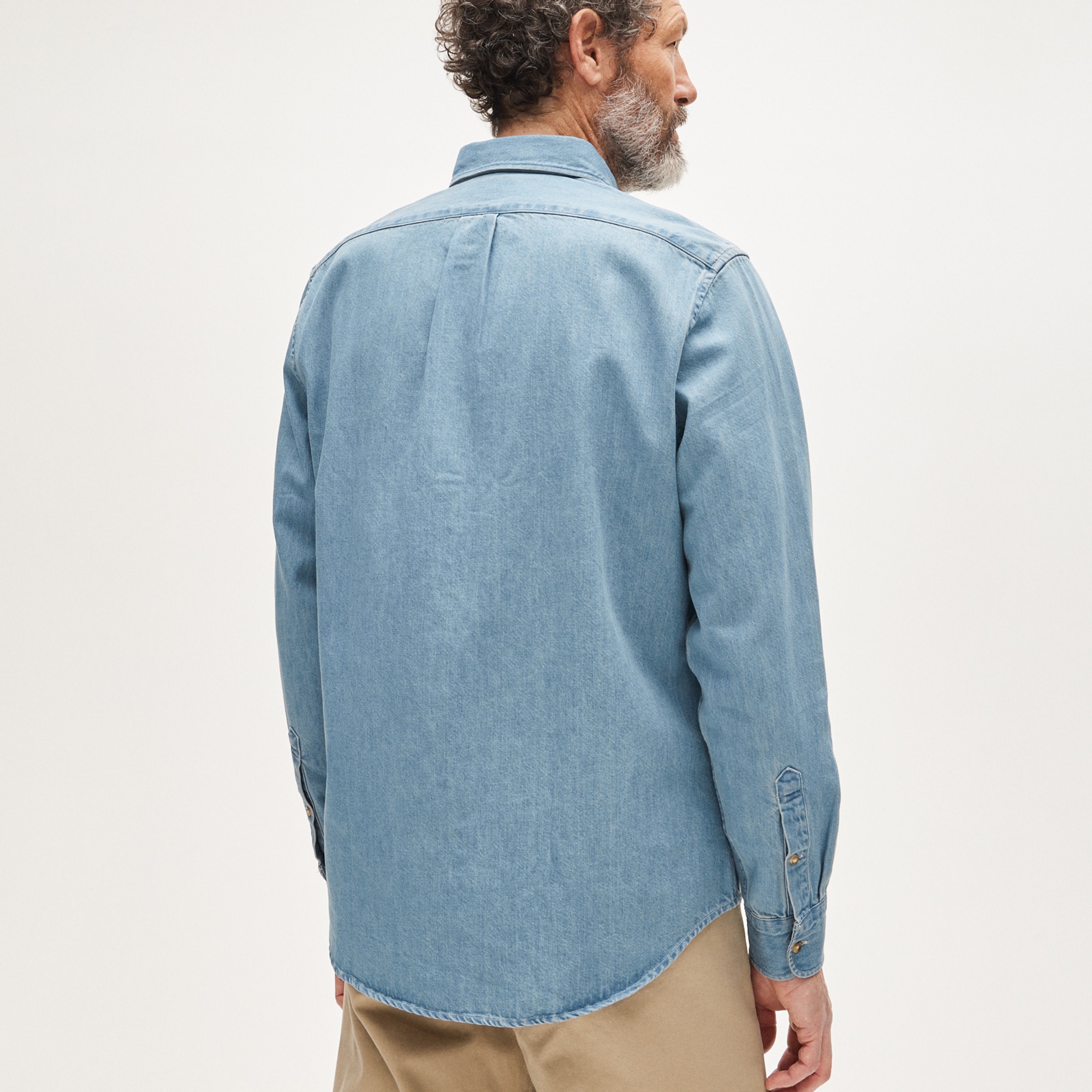 Midweight Denim Shirt For Men | J.Crew