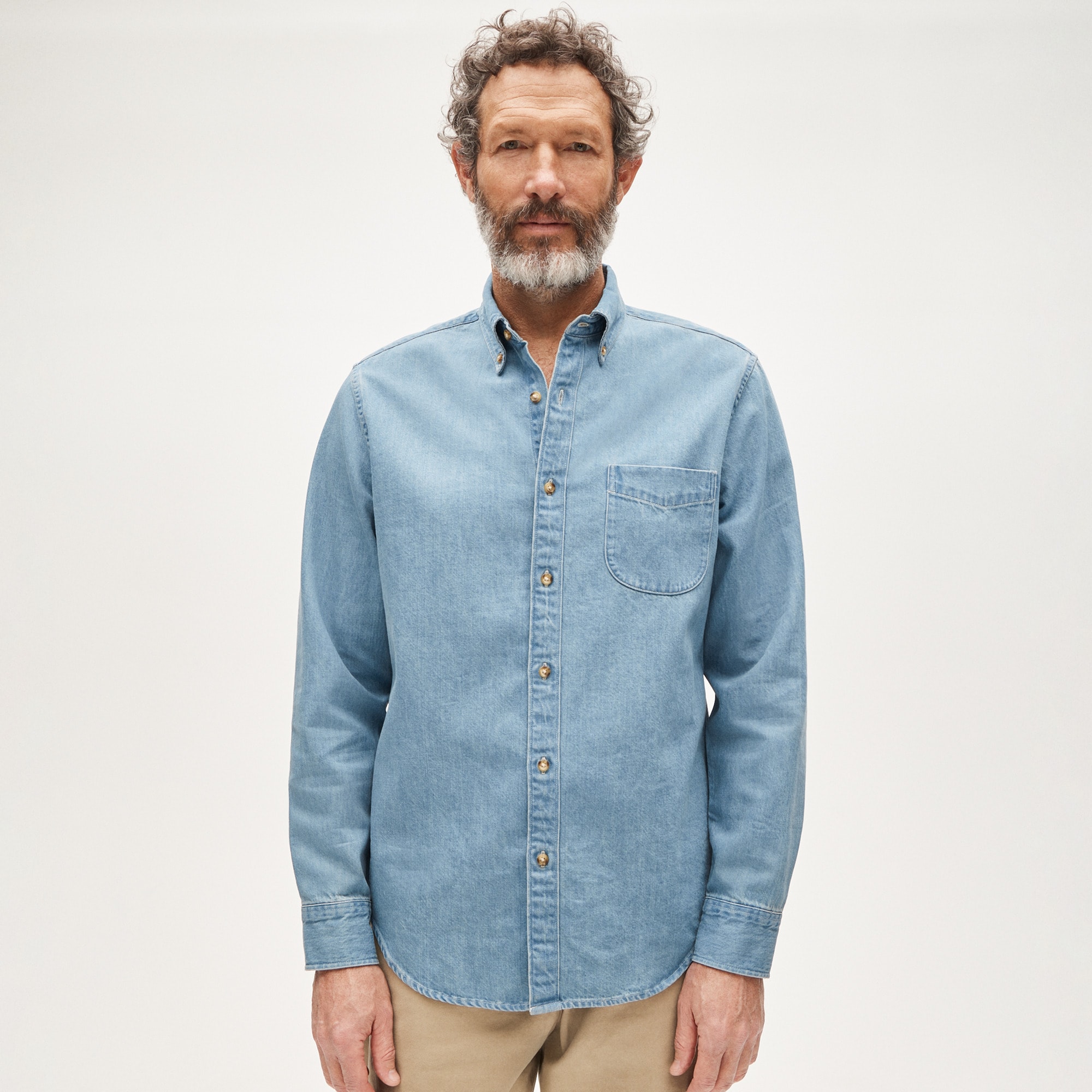 Midweight Denim Shirt For Men | J.Crew