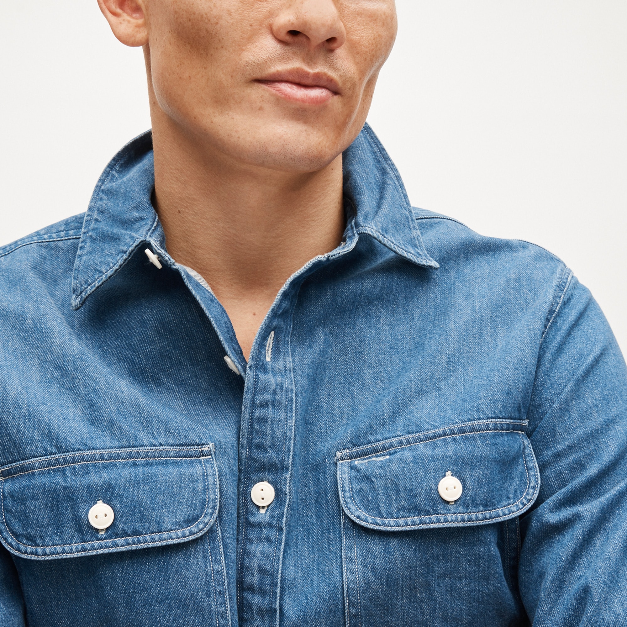 Midweight denim workshirt
