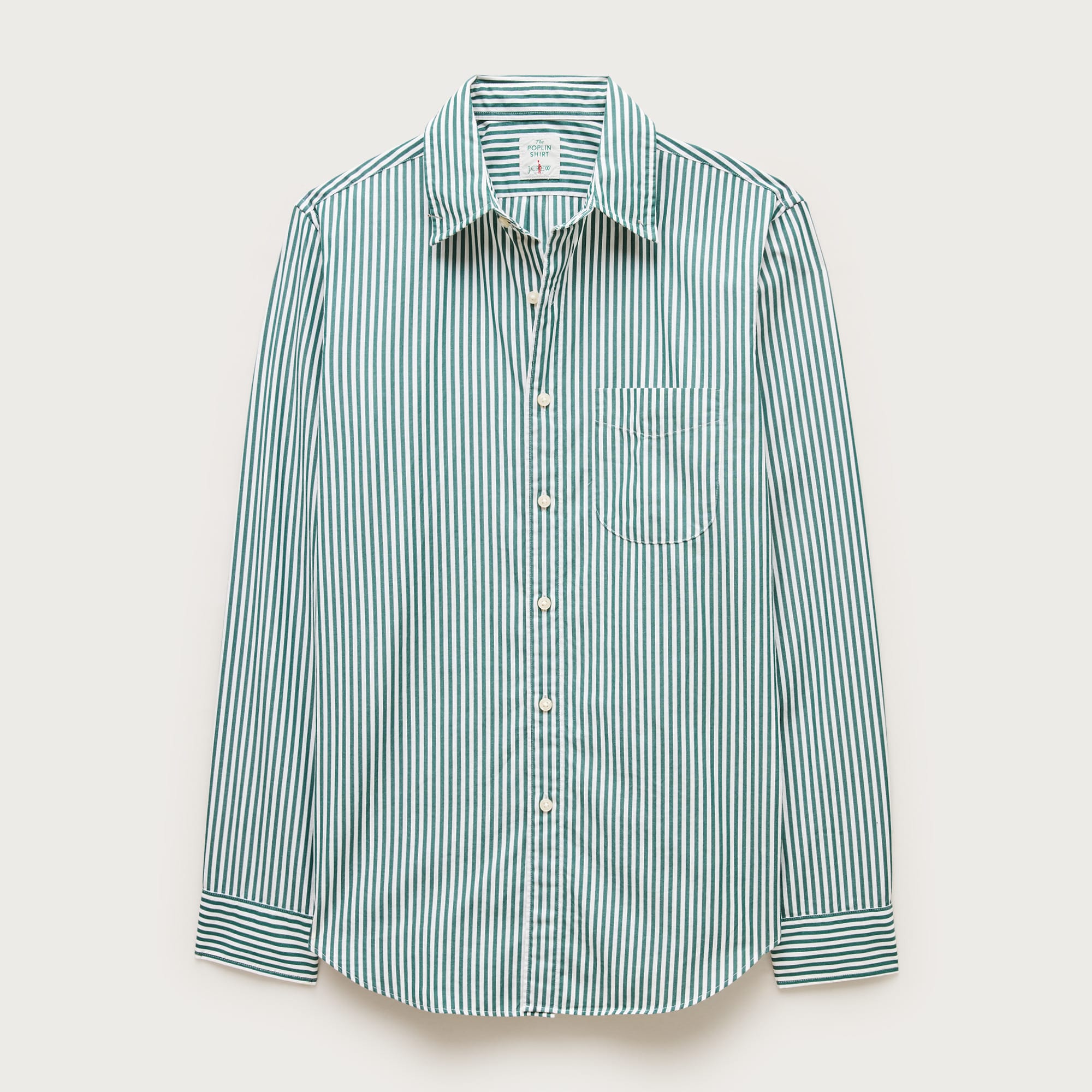  Poplin shirt with point collar