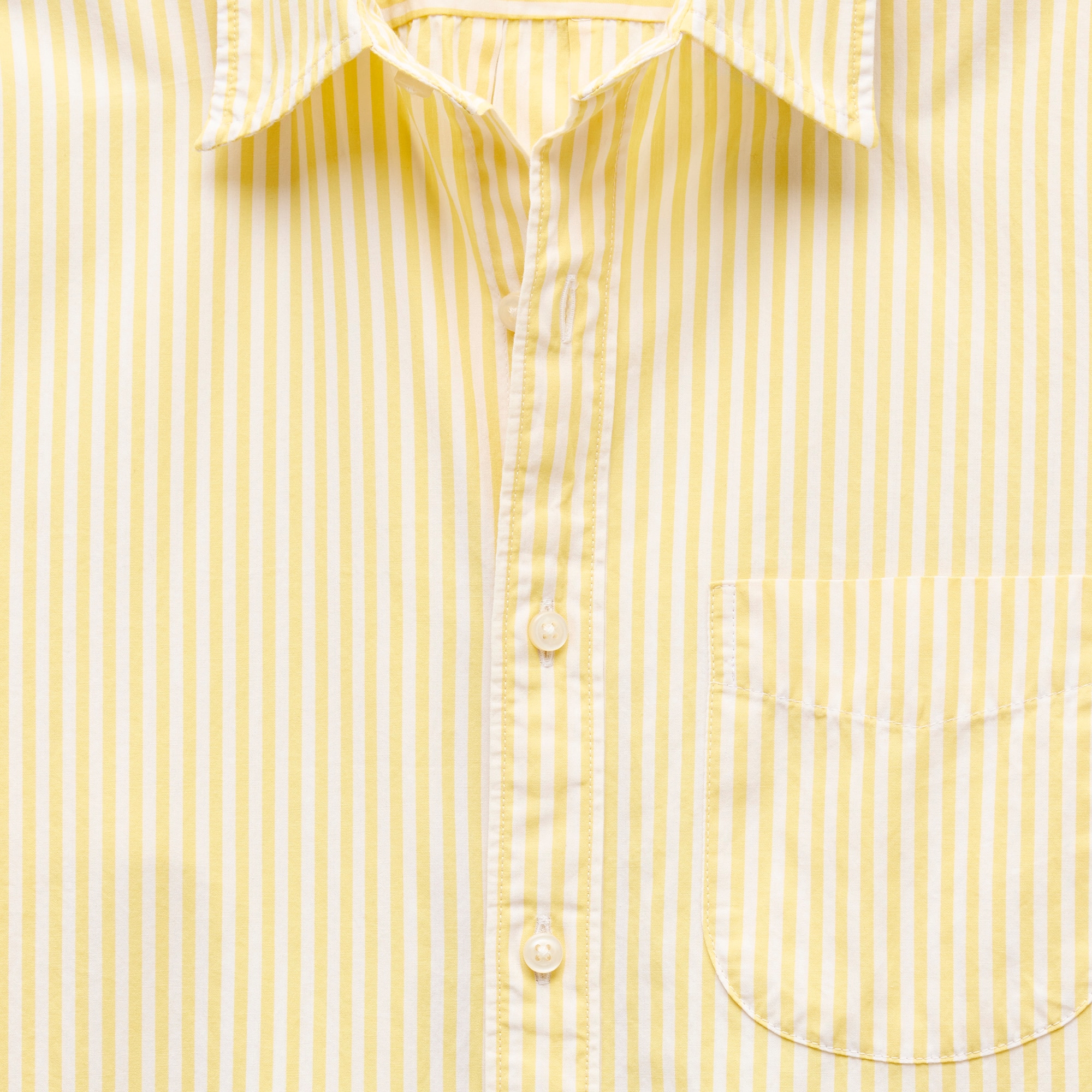 Poplin shirt with point collar