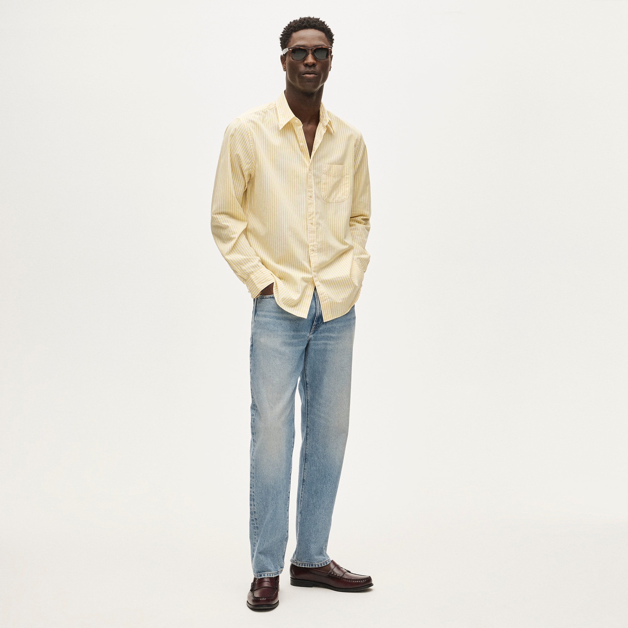 Poplin Shirt With Button-down Collar For Men | J.Crew