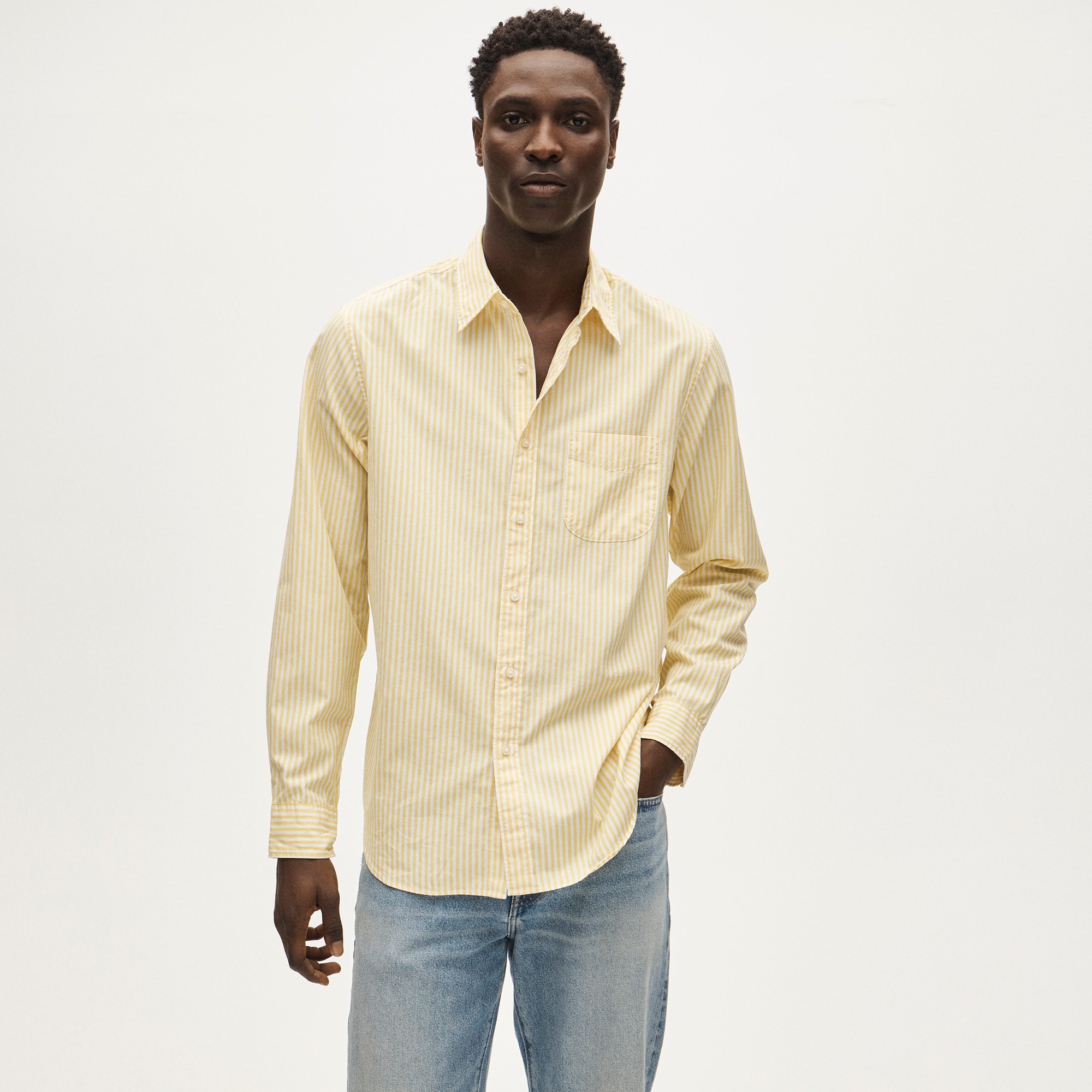Poplin Shirt With Button-down Collar For Men | J.Crew