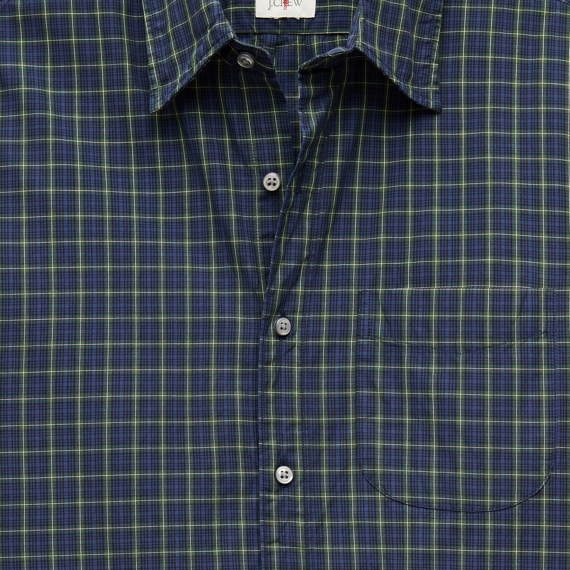Poplin shirt with point collar