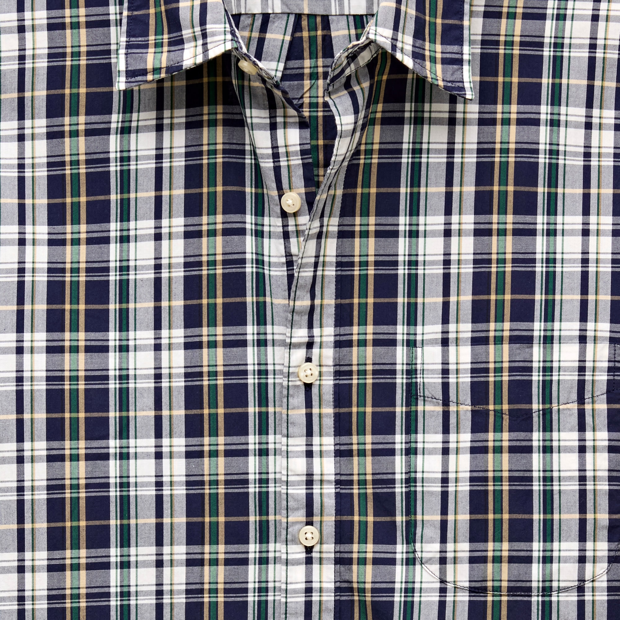 Poplin shirt with point collar