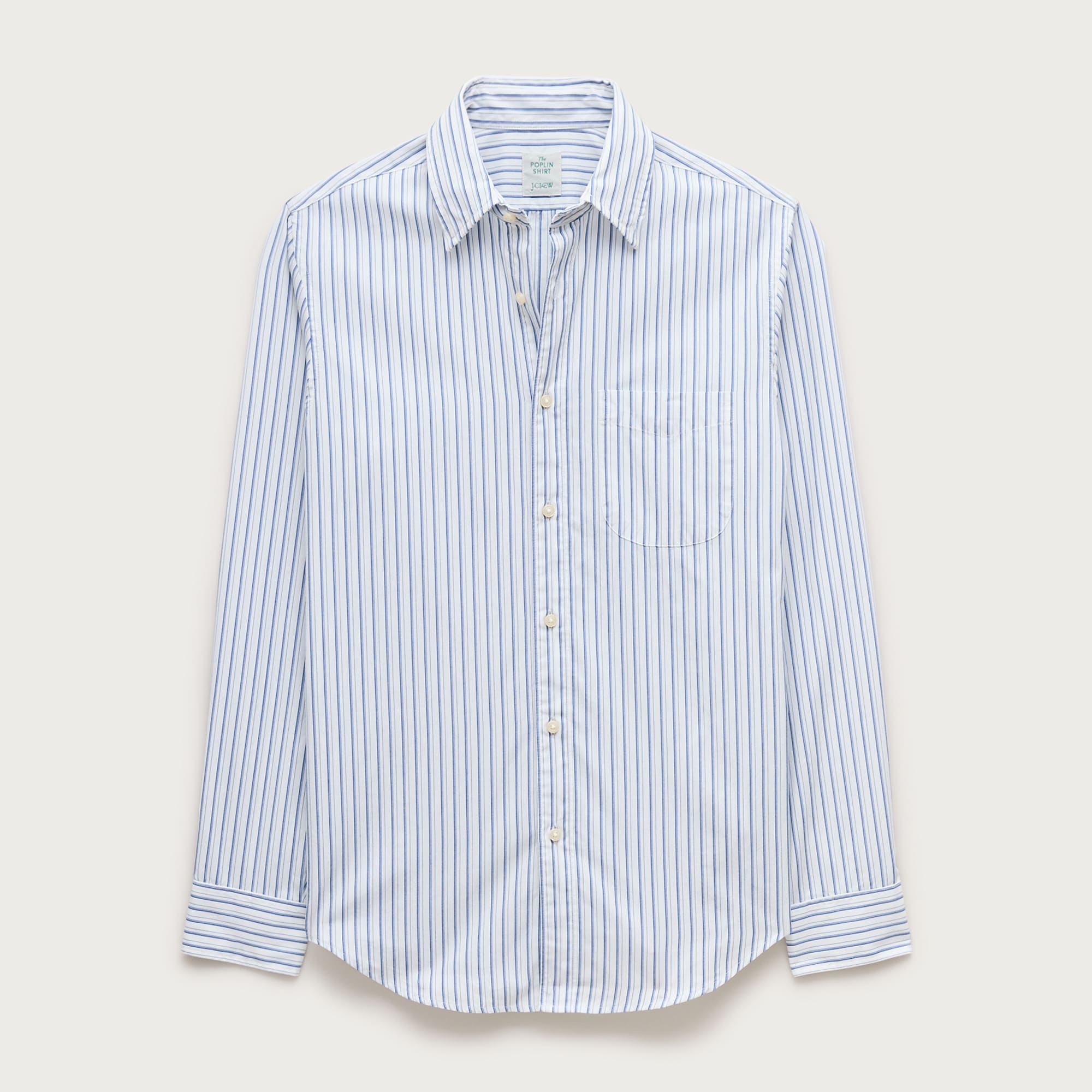 mens Poplin shirt with point collar