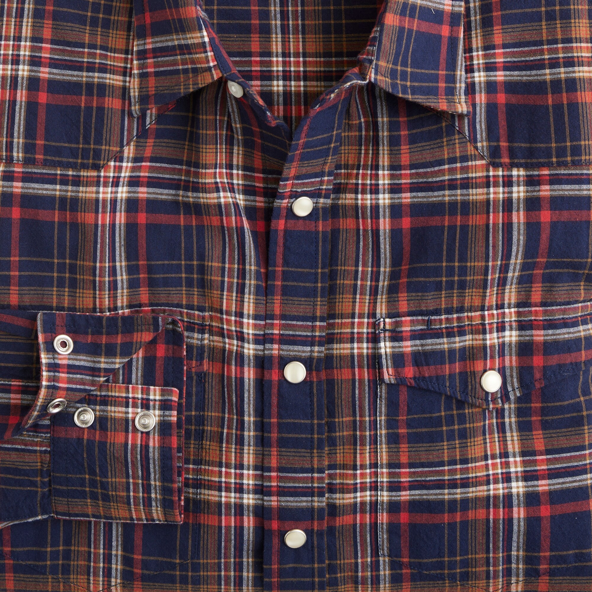 Western shirt in Indian madras plaid
