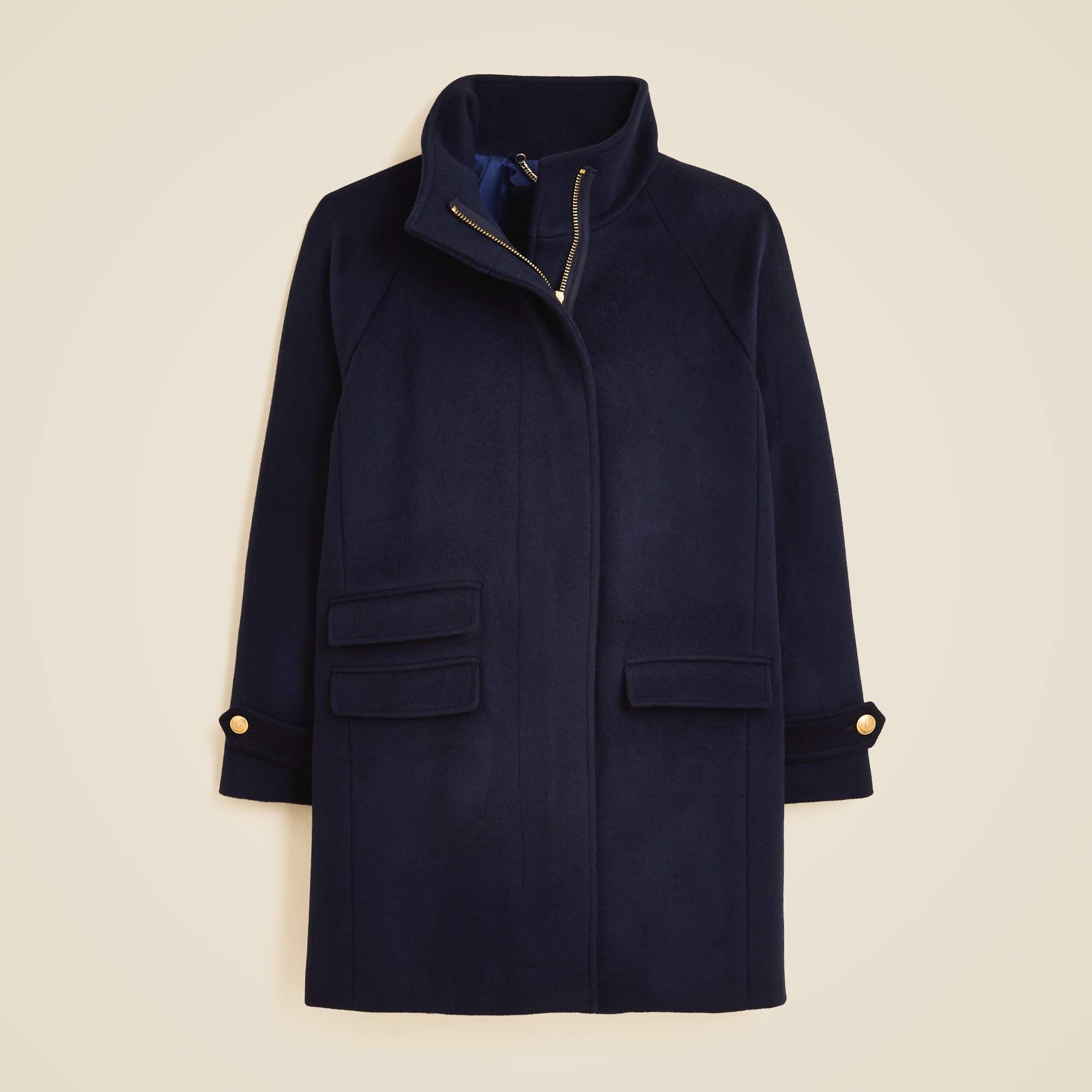 Toscana coat in drapey wool blend