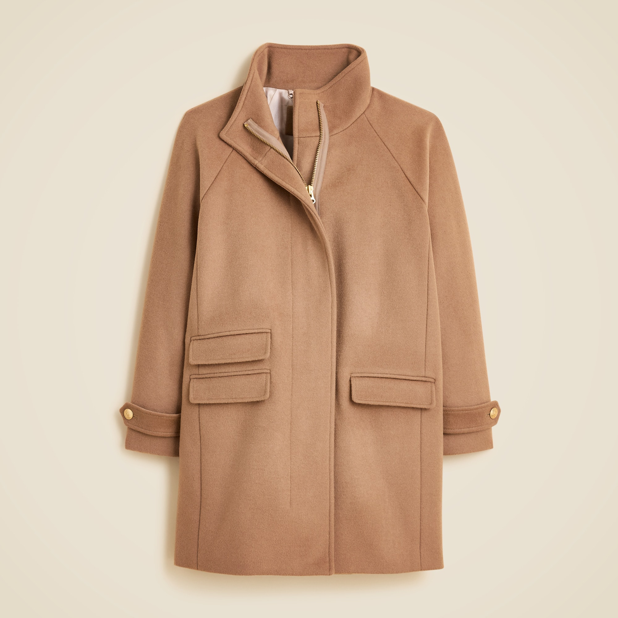 womens Toscana coat in drapey wool blend