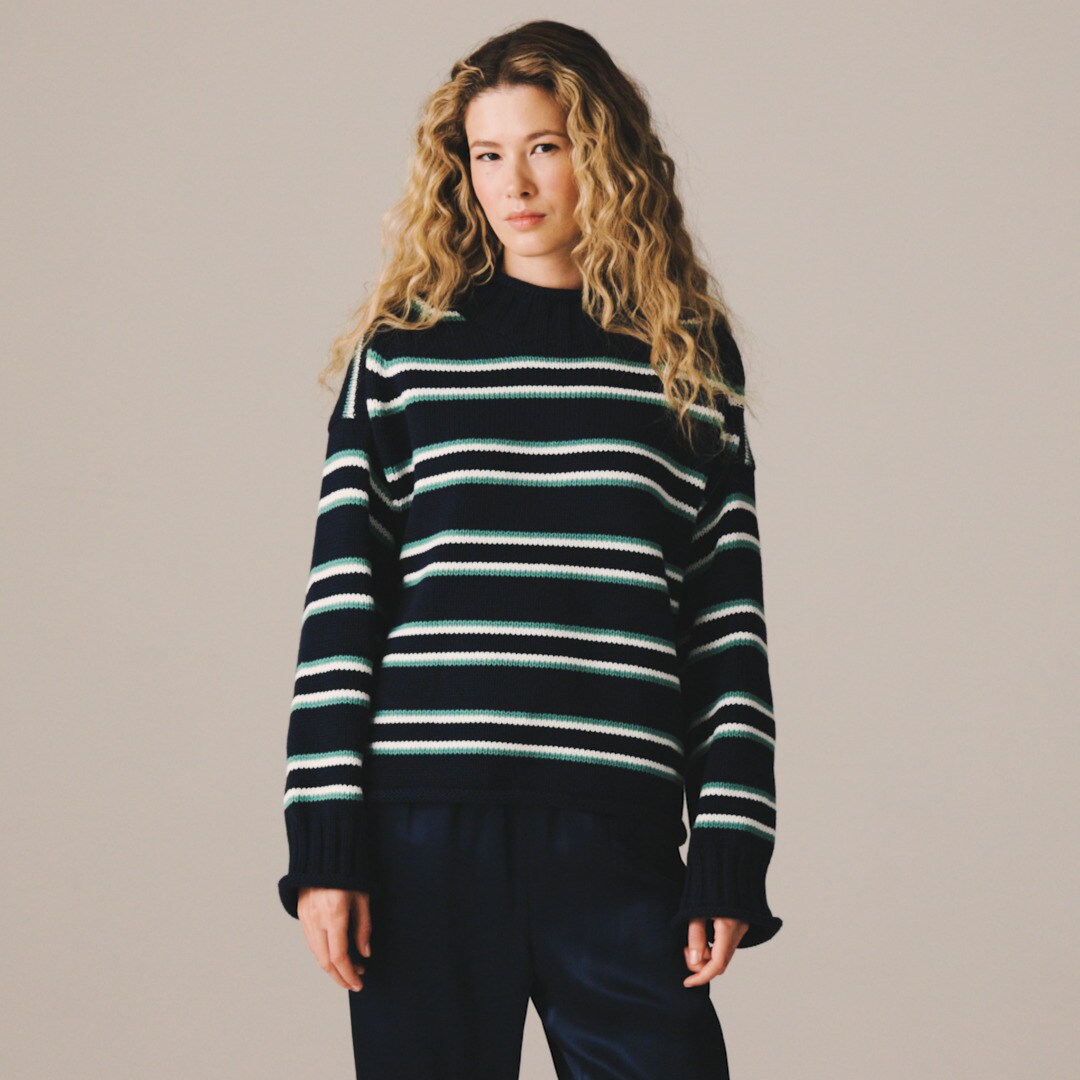2025 Rollneck&trade; sweater in stripe