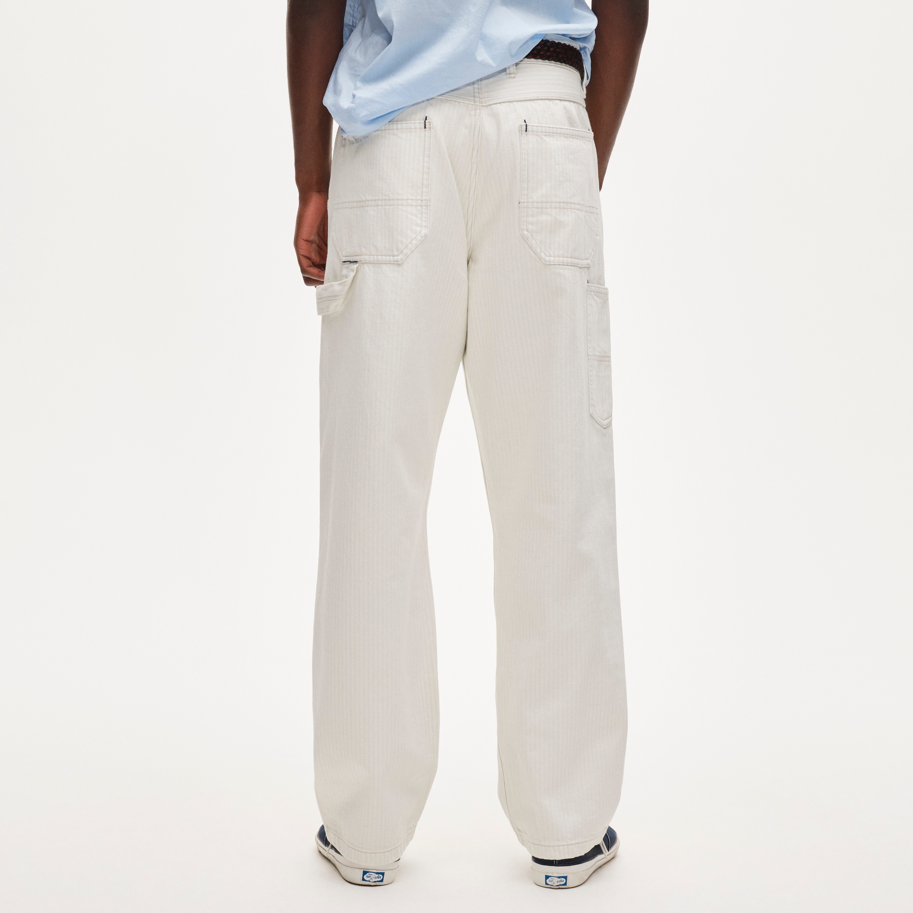 Relaxed-fit Carpenter Pant In Faded Stripe For Men | J.Crew