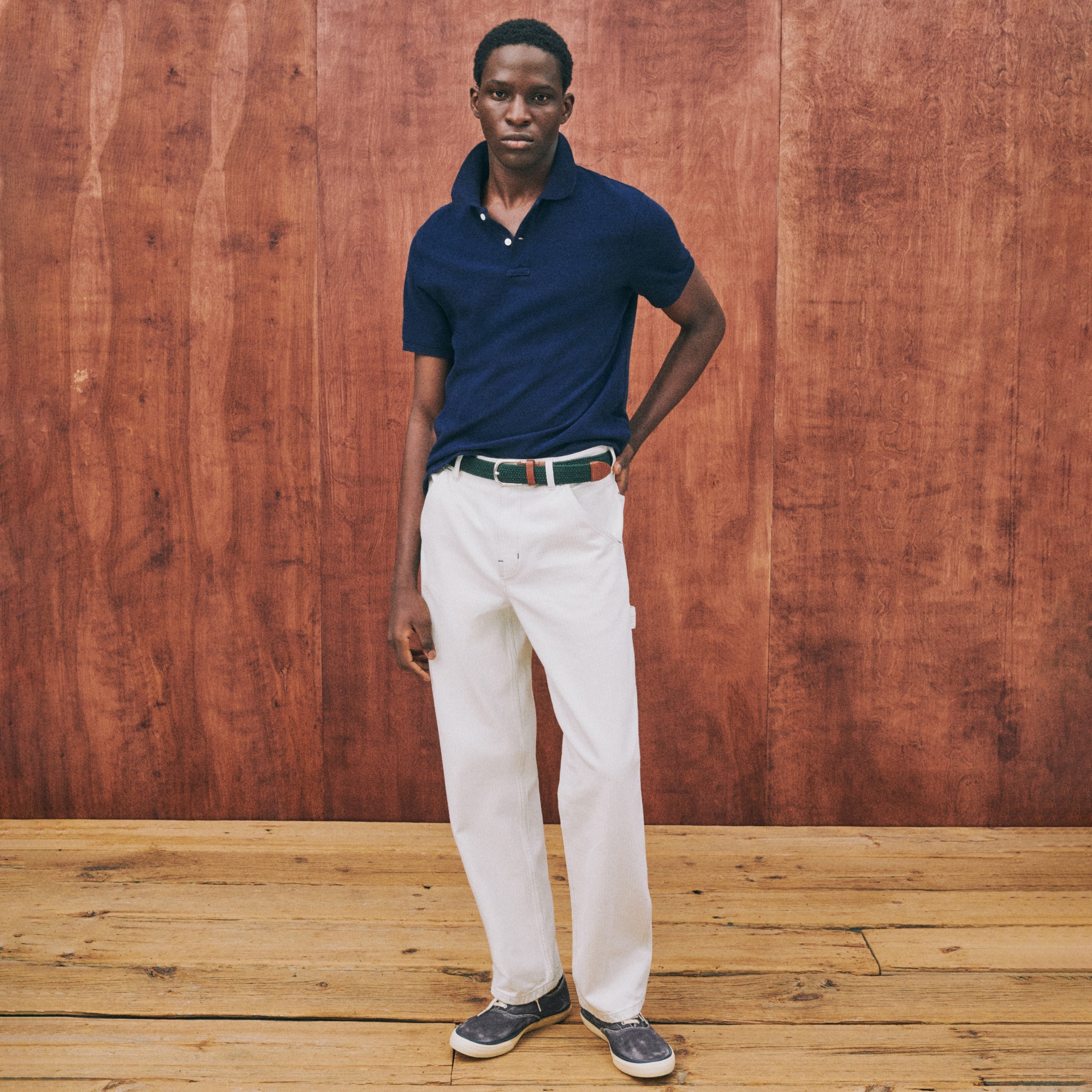 Relaxed-fit Carpenter Pant In Faded Stripe For Men | J.Crew