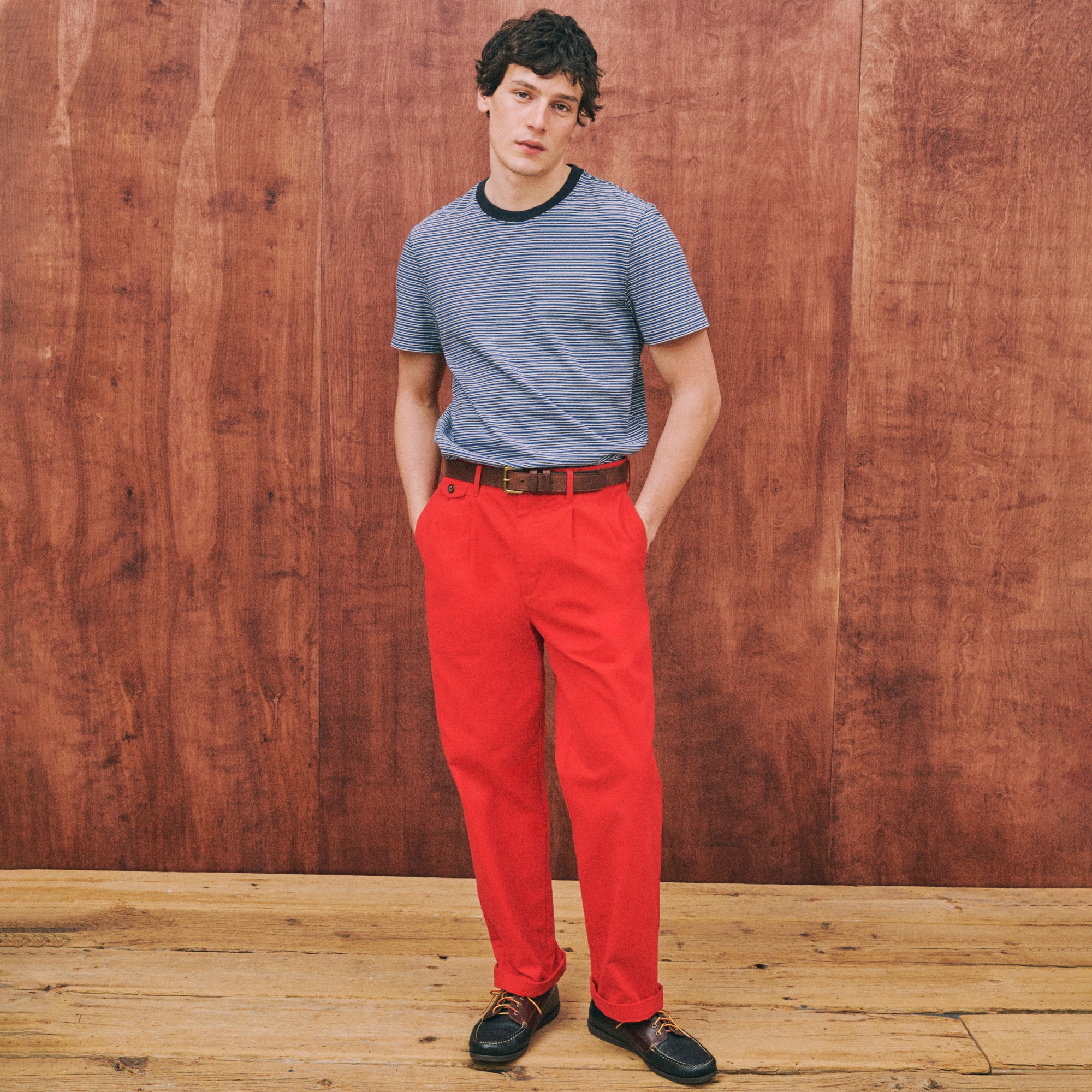 Classic Double-pleated Chino Pant For Men | J.Crew