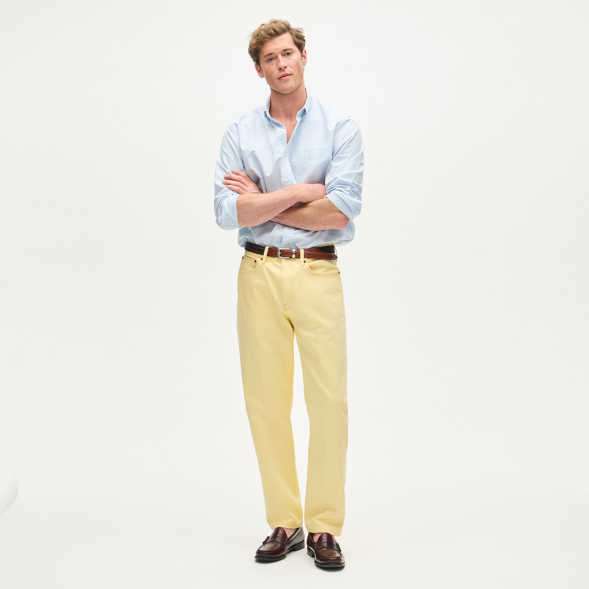 Classic Straight Creased Jean In Japanese Denim For Men | J.Crew