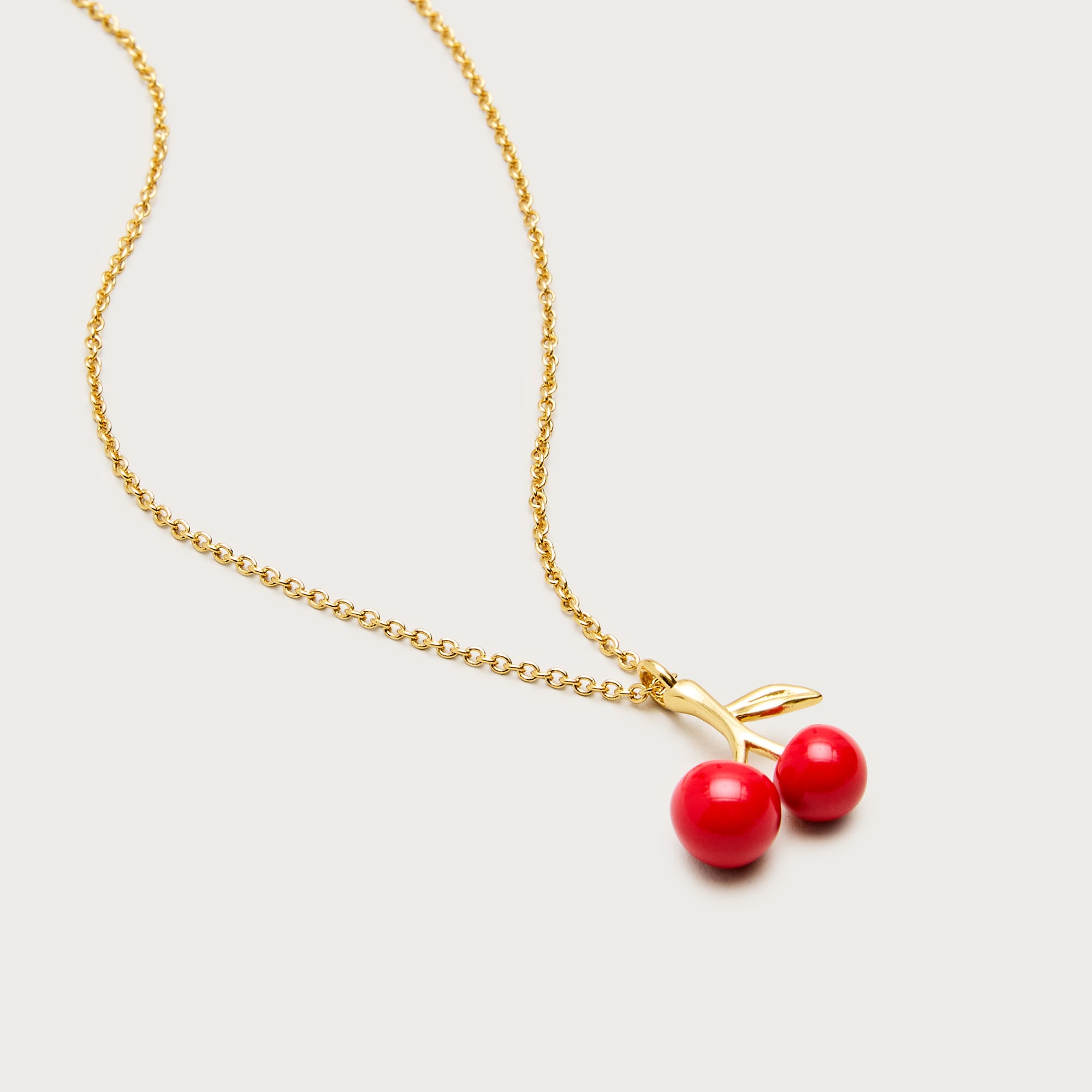 Cherry charm necklace