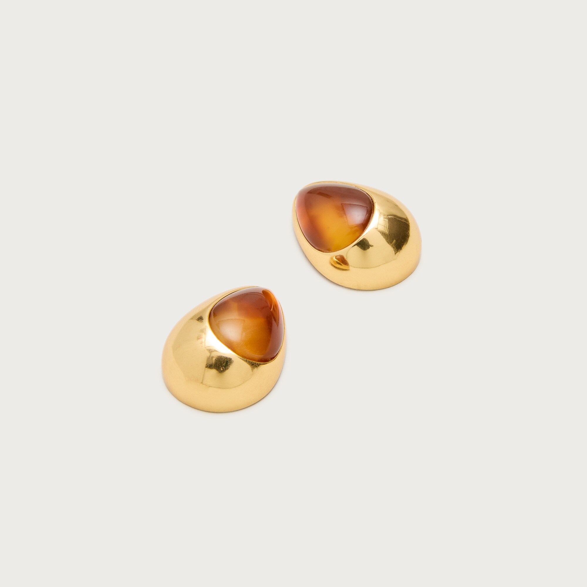 Stone teardrop earrings