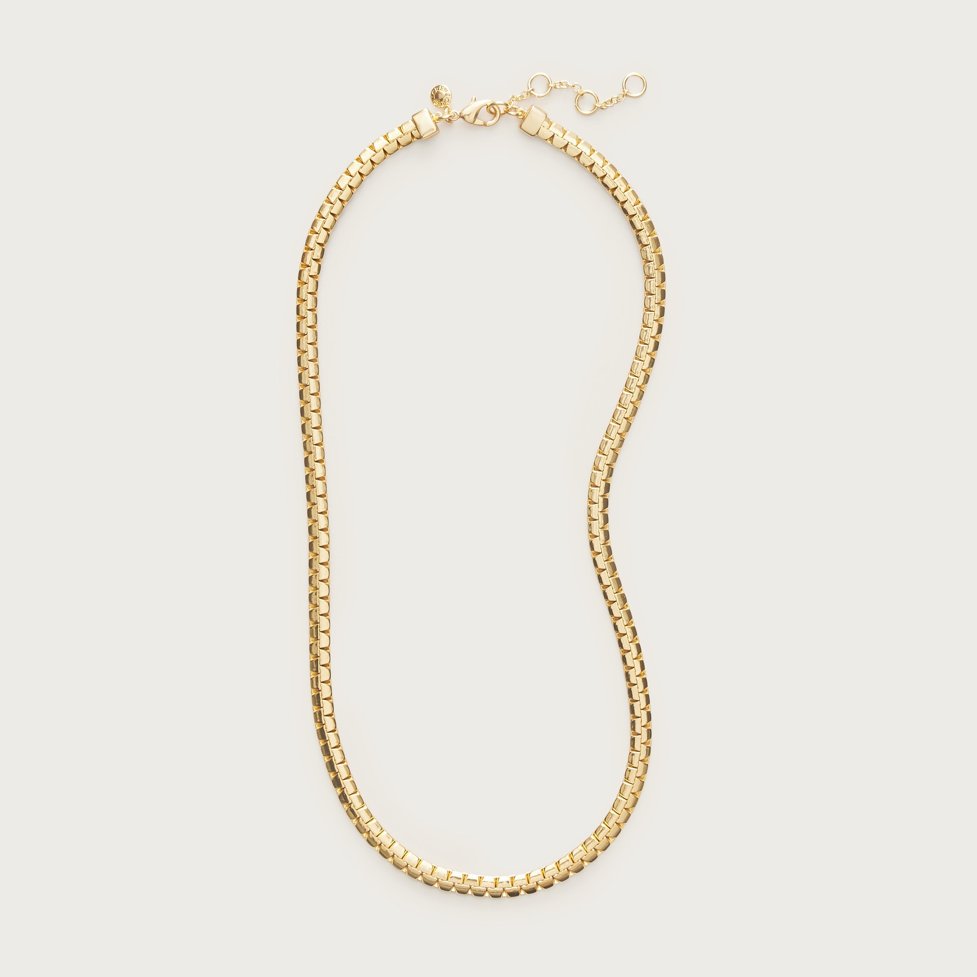 Metallic snake chain necklace