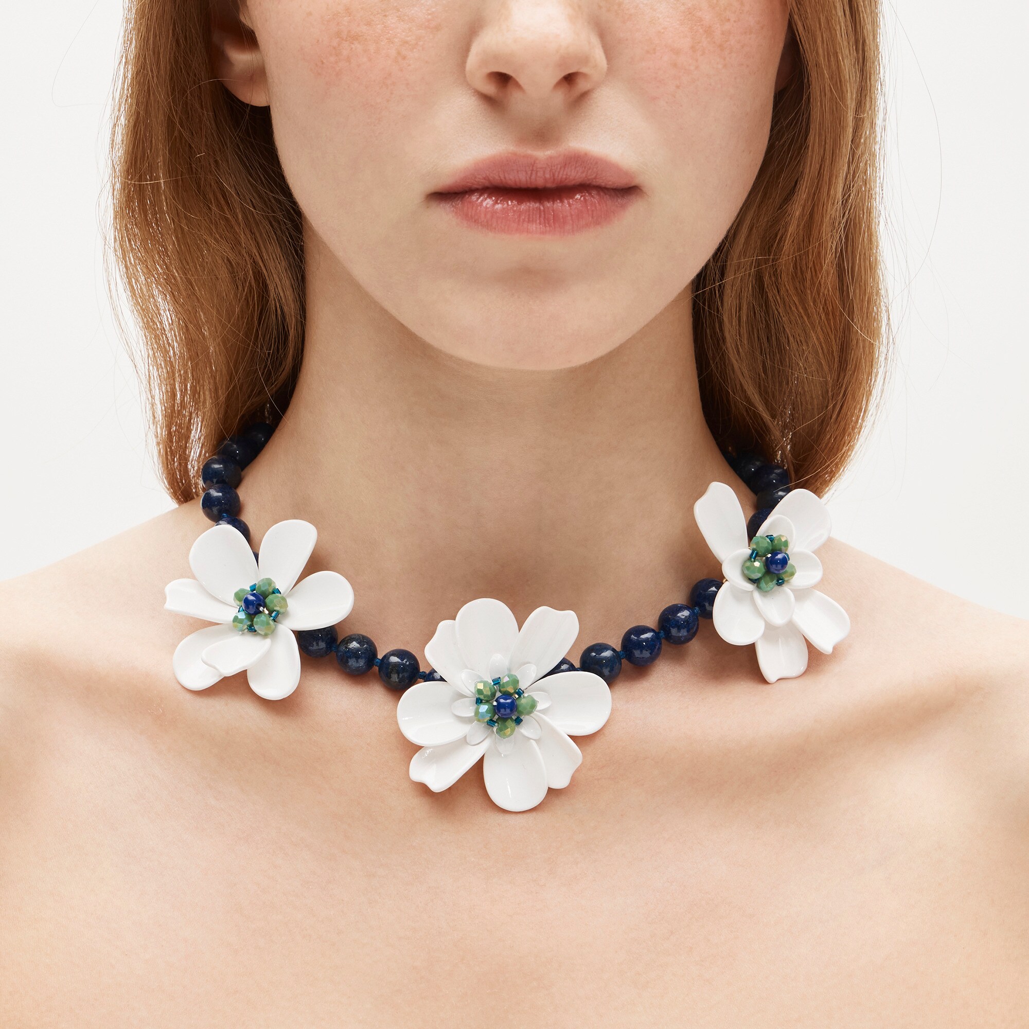  Beaded flower necklace