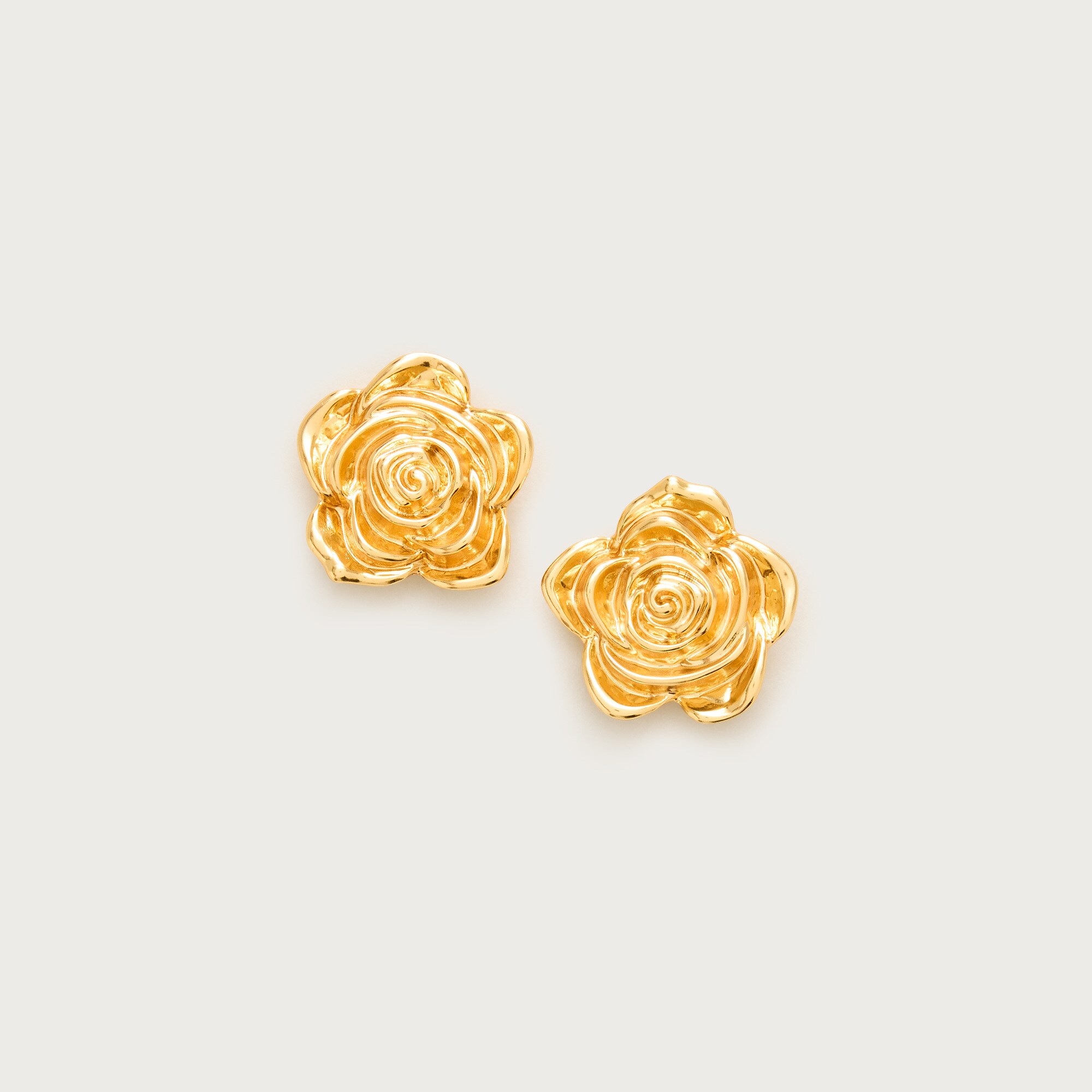 Rose stud earrings