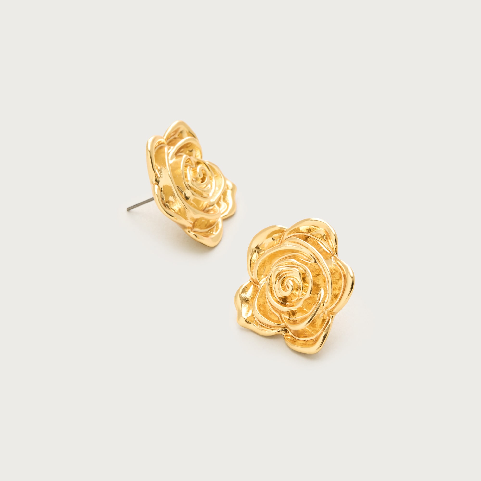 Rose stud earrings