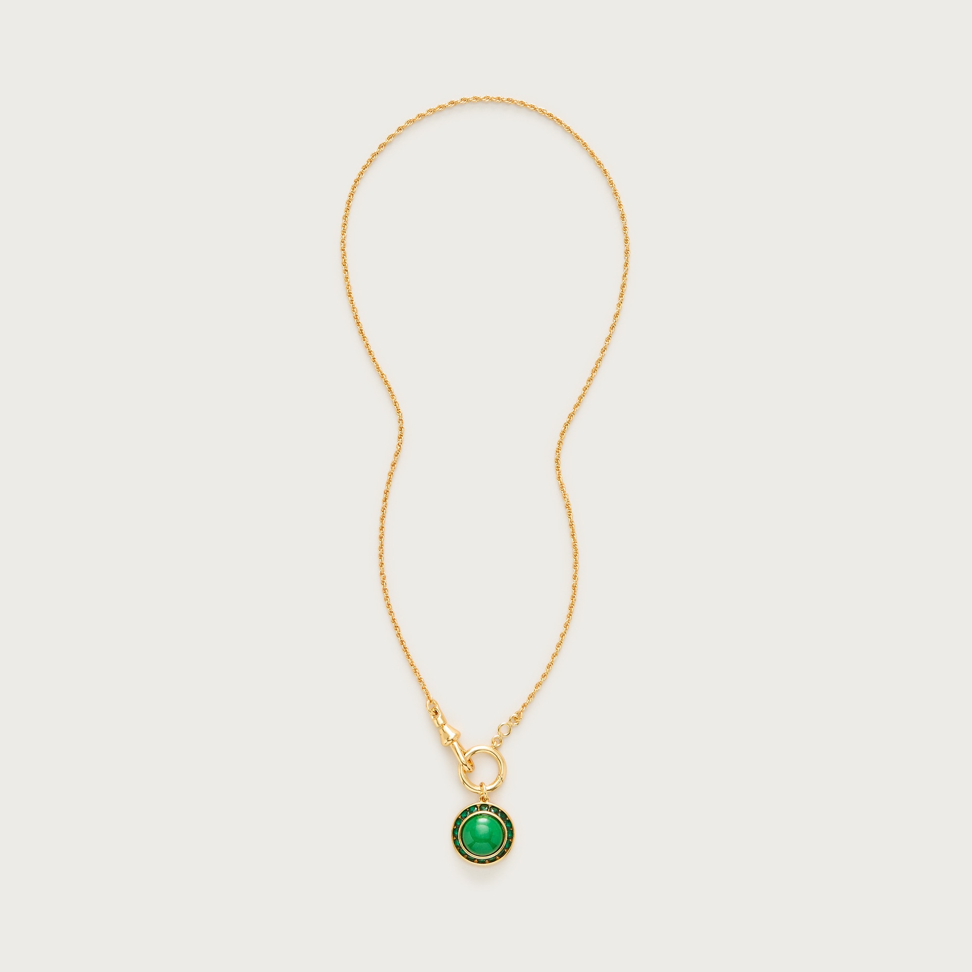 Inset crystal necklace