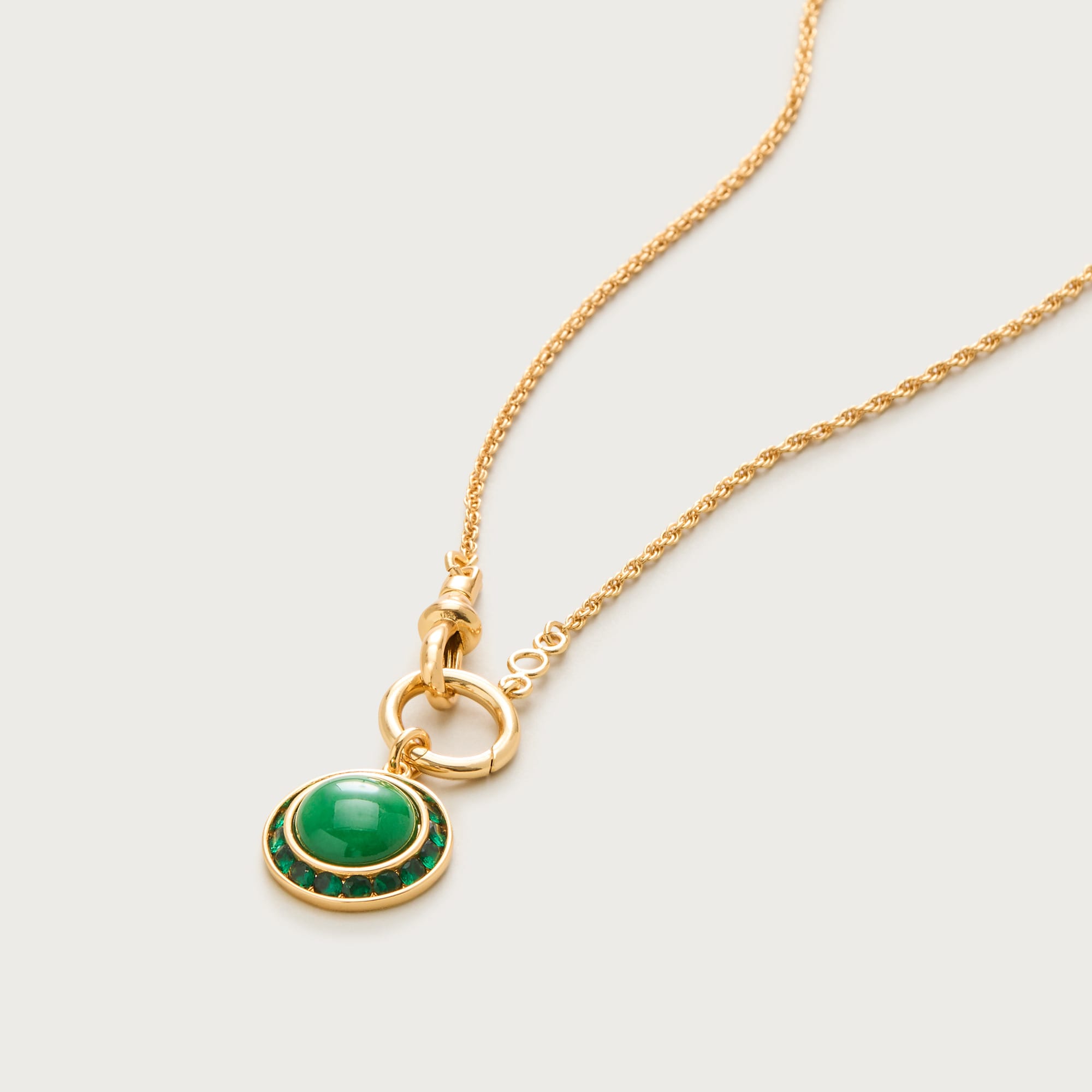 Inset crystal necklace