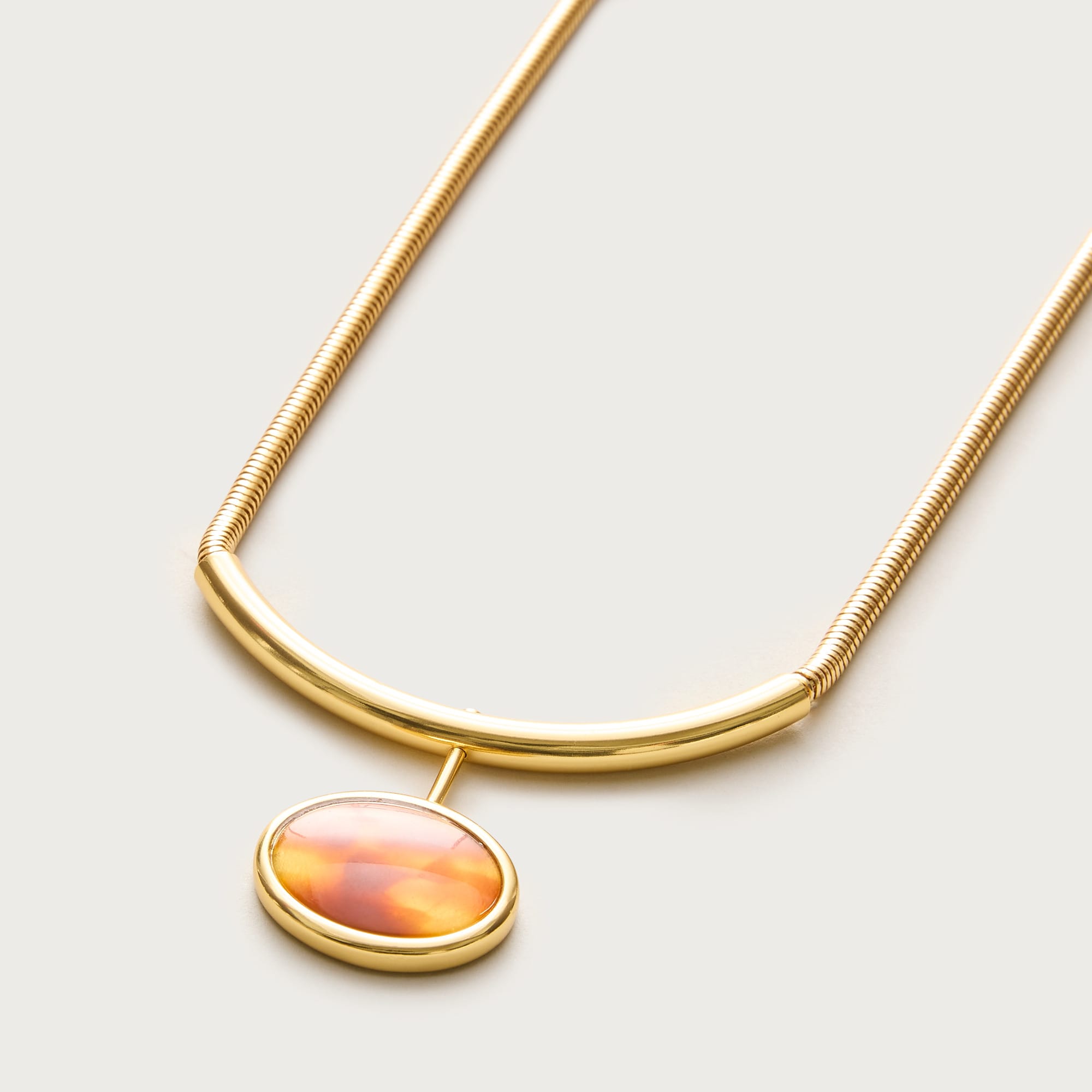 Snake chain pendant necklace