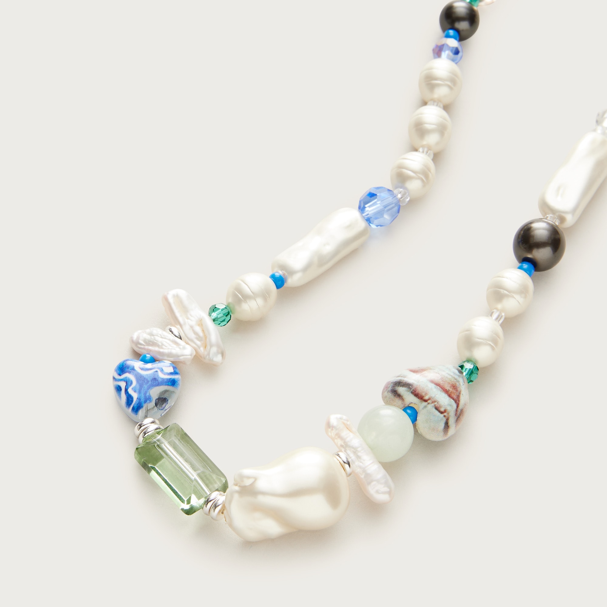 Mixed Pearl And Bead Necklace For Women | J.Crew