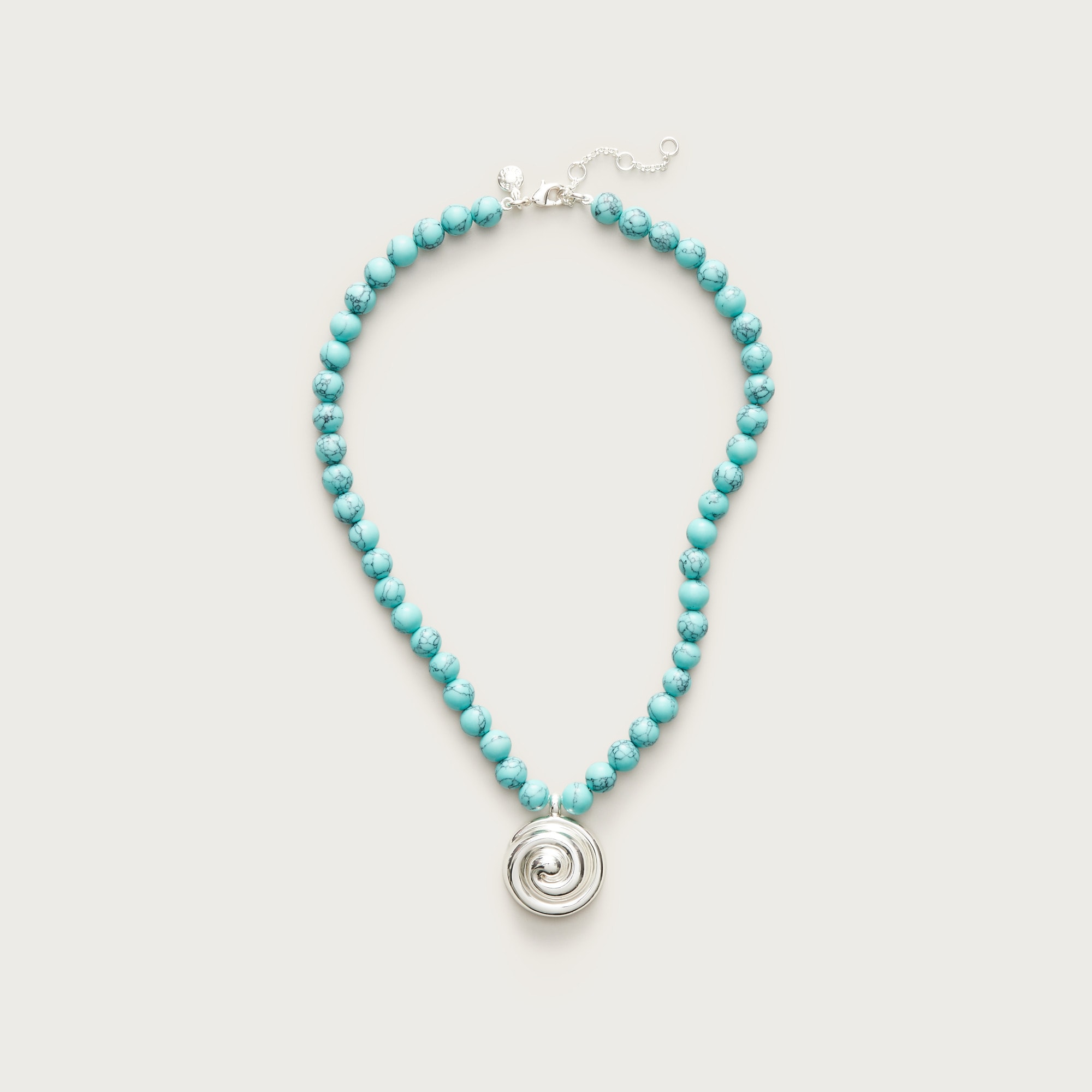 Beaded swirl necklace