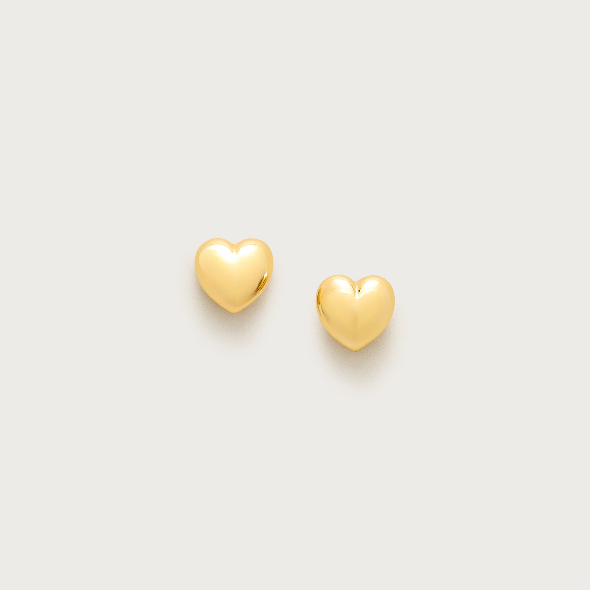 Metallic heart studs