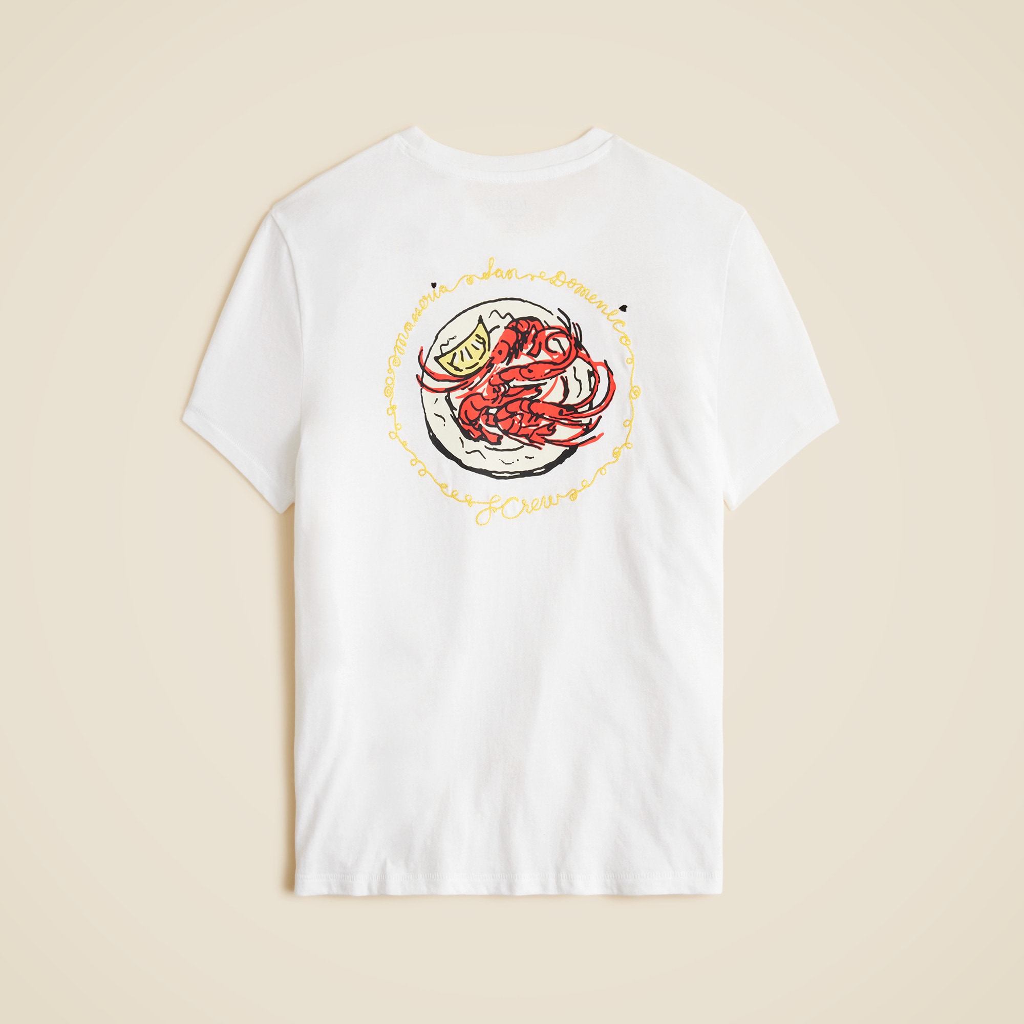 Masseria San Domenico X J.Crew embroidered graphic T-shirt in vintage jersey