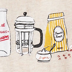 Bistro graphic tee COFFEE