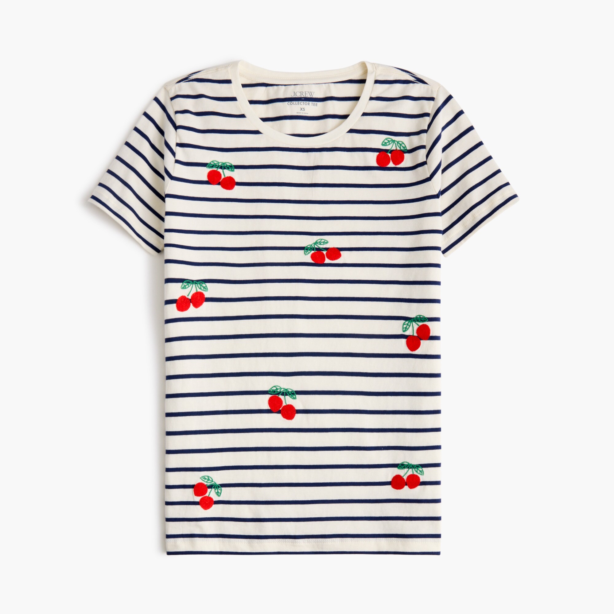 チェリーページ チェリーページ チェリーページ Cherries On Stripes Graphic Tee For