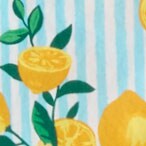 Short-sleeve top and short pajama set LIGHT BLUE MULTI