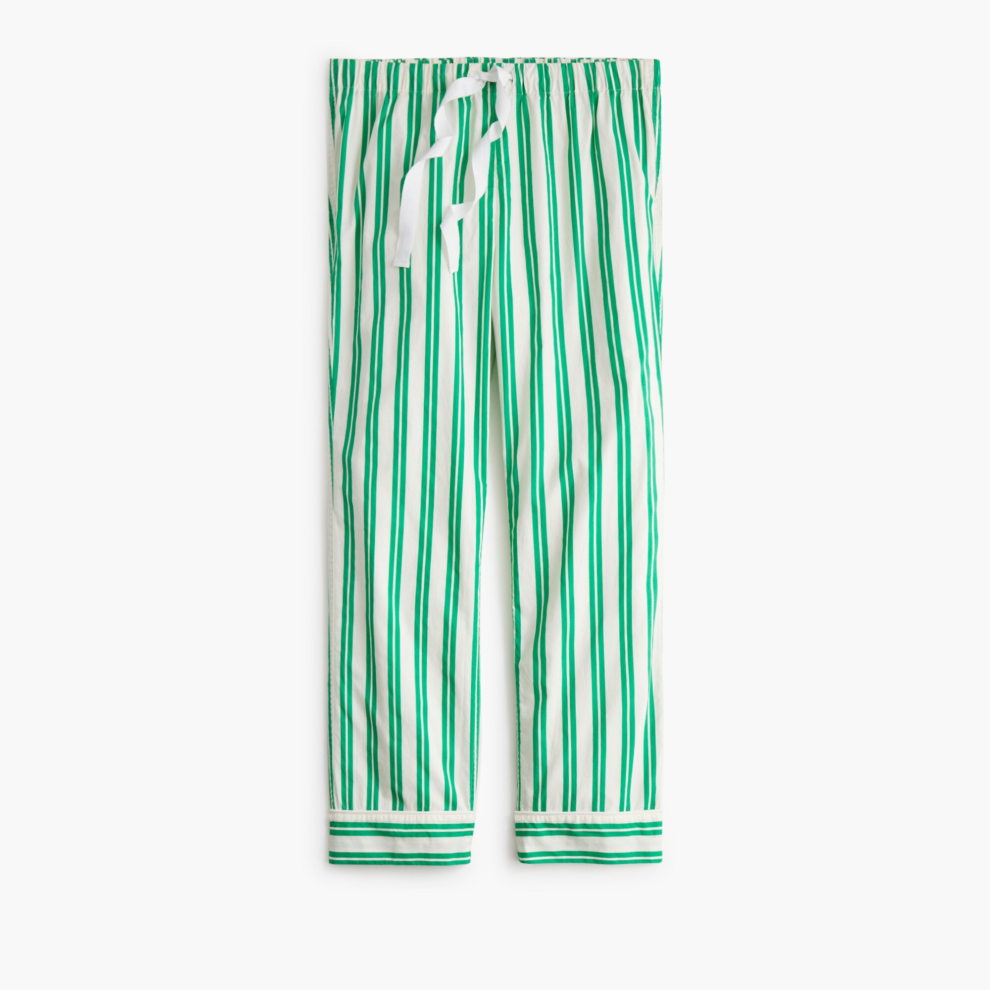 Poplin cropped pajama pant