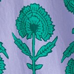 Poplin cropped pajama pant ICED LILAC AQUA