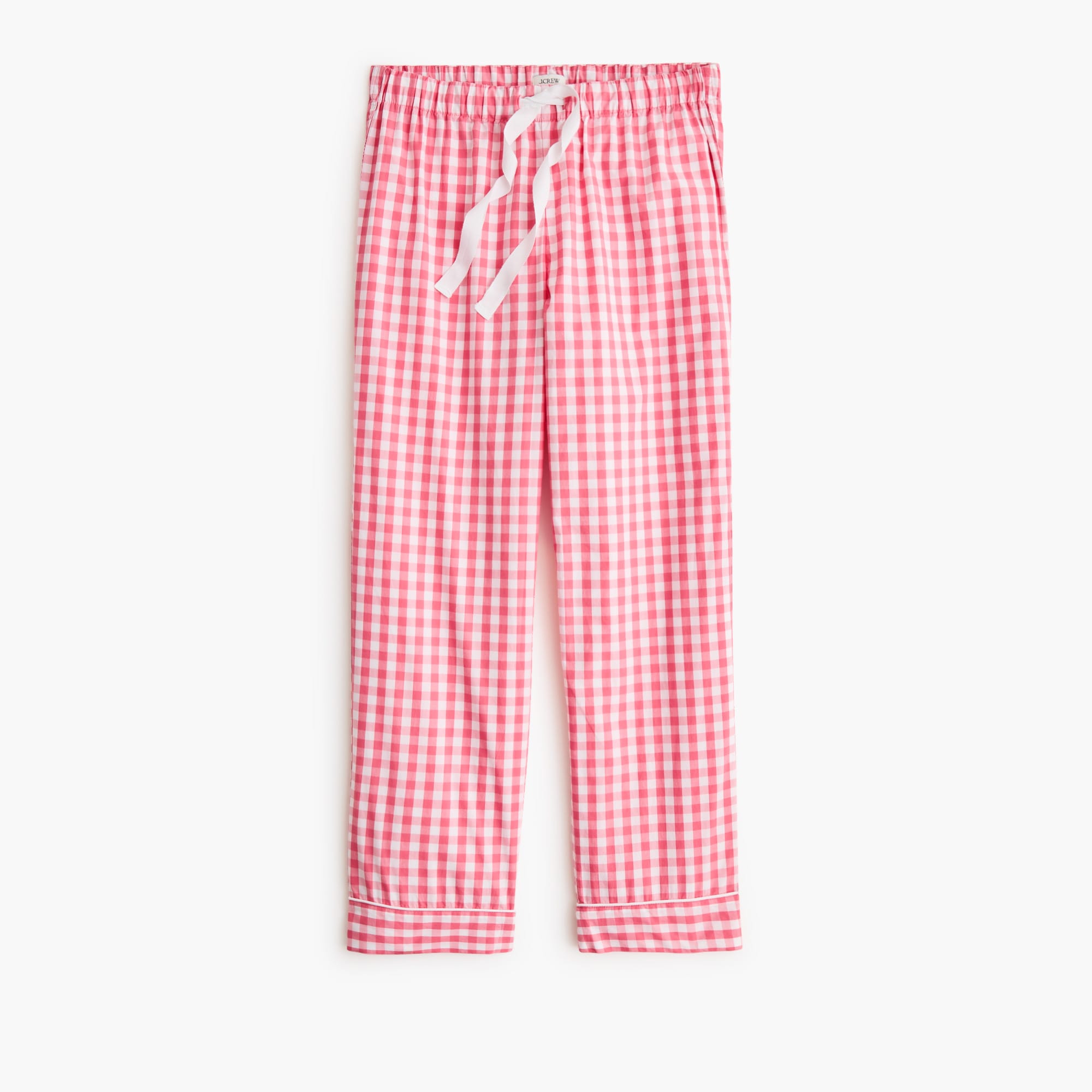 Poplin cropped pajama pant