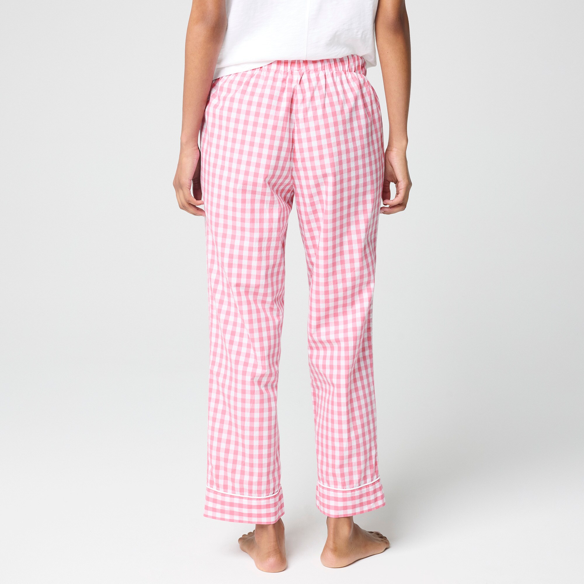 Poplin cropped pajama pant