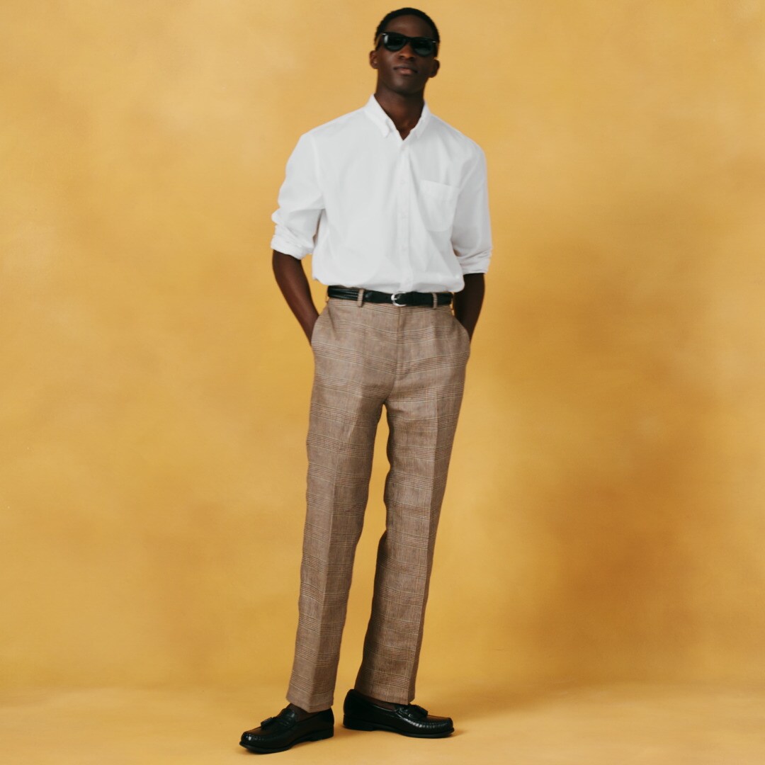 green emerald velvet dress Men's Navy Melange Air Pants (Navy Blue Tailored or Trim Dress Slacks) –  Twillory main image 1