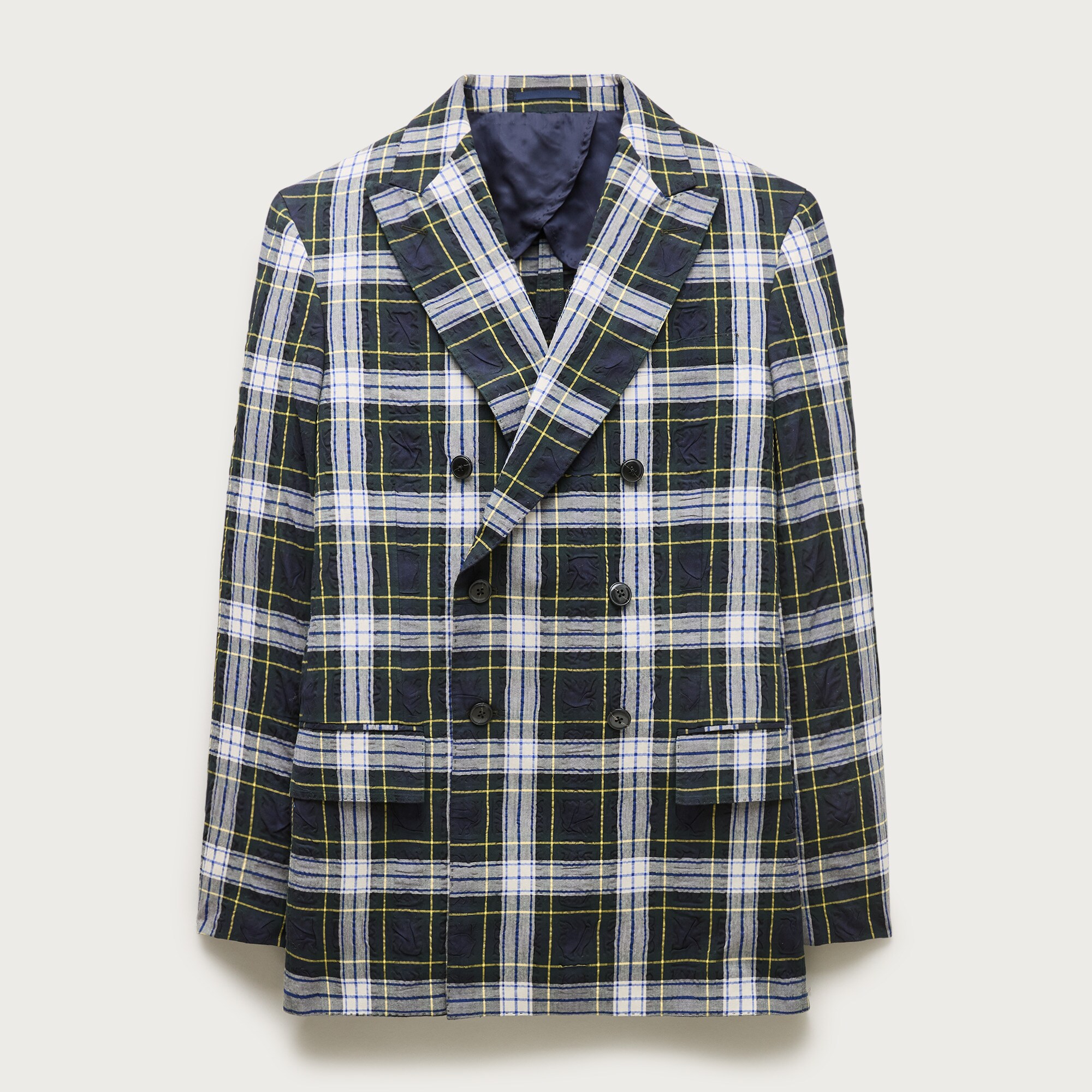 Double-breasted Blazer In Japanese Seersucker For Men | J.Crew
