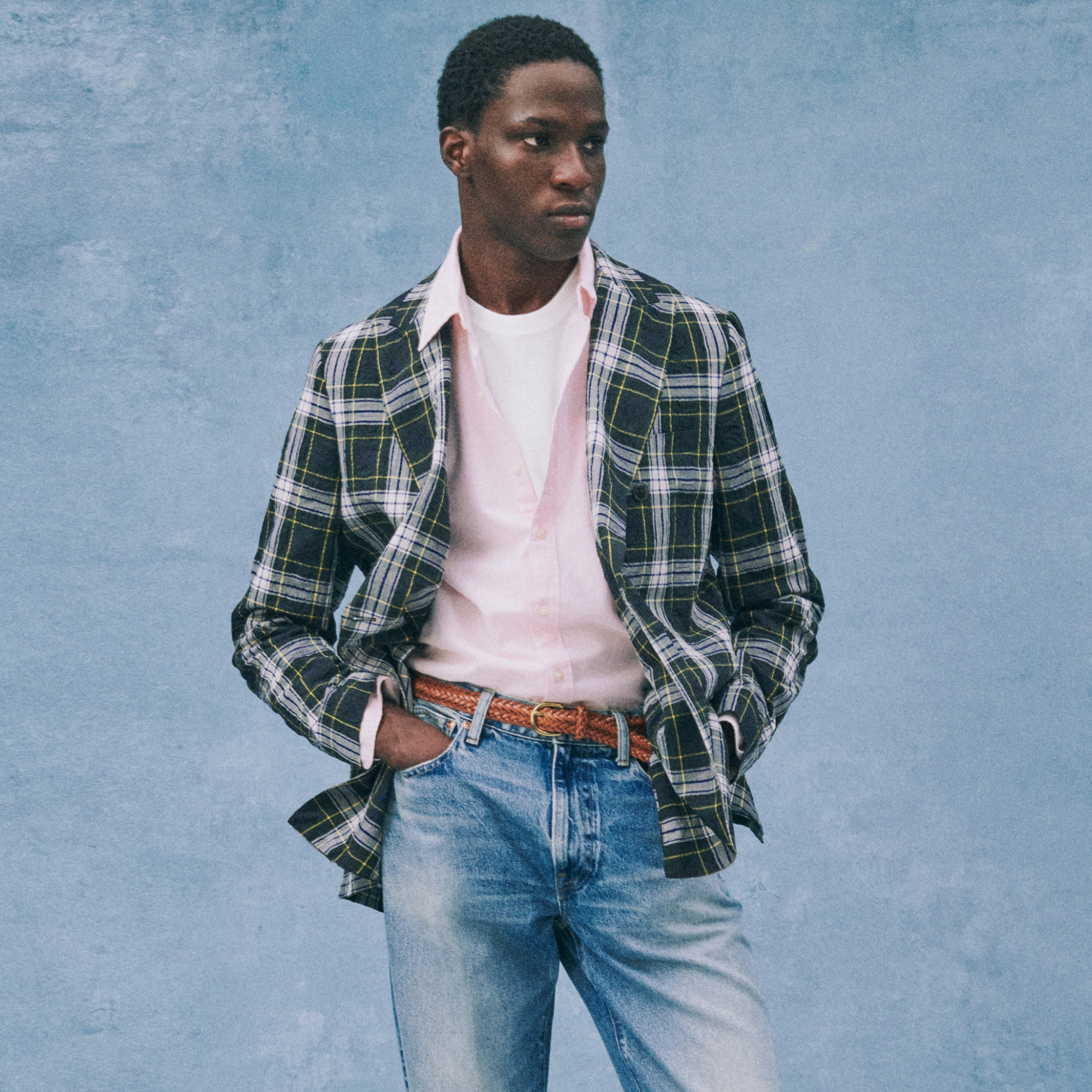 Double-breasted Blazer In Japanese Seersucker For Men | J.Crew