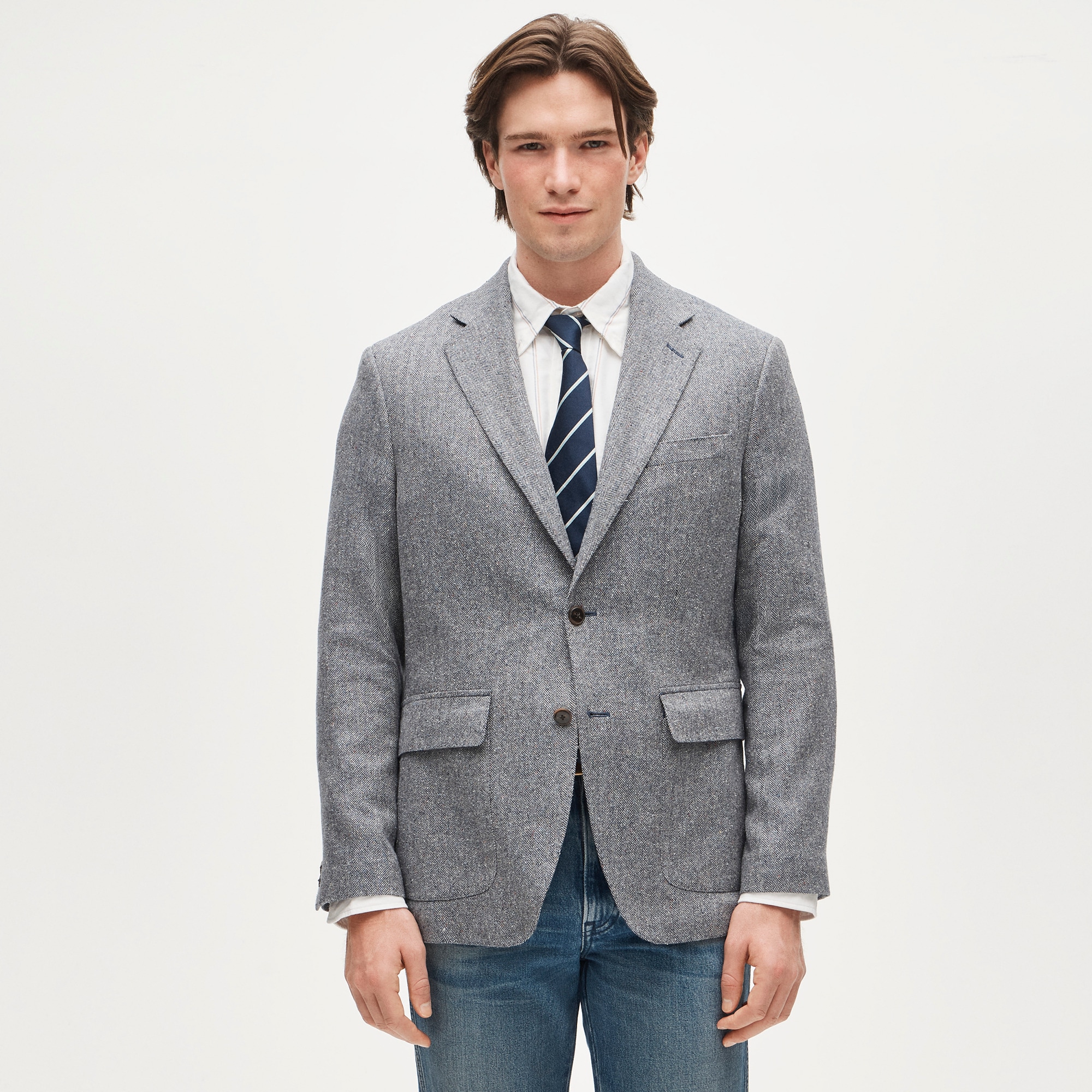 Sportcoat in Irish silk-cotton blend
