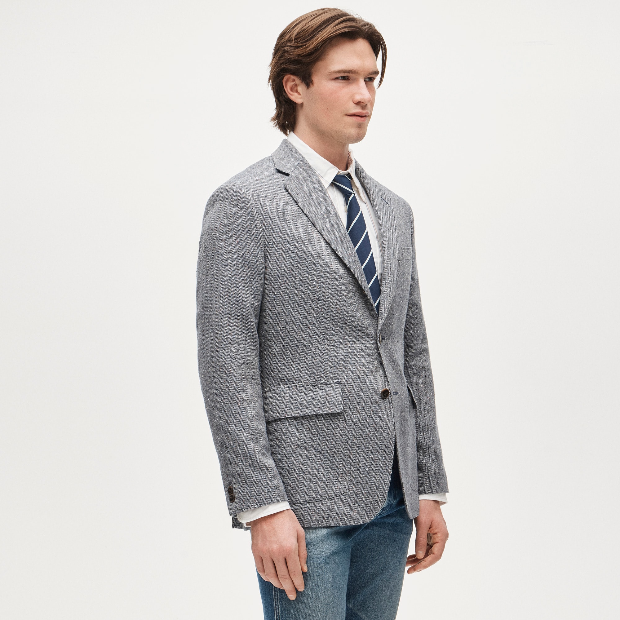 Sportcoat in Irish silk-cotton blend
