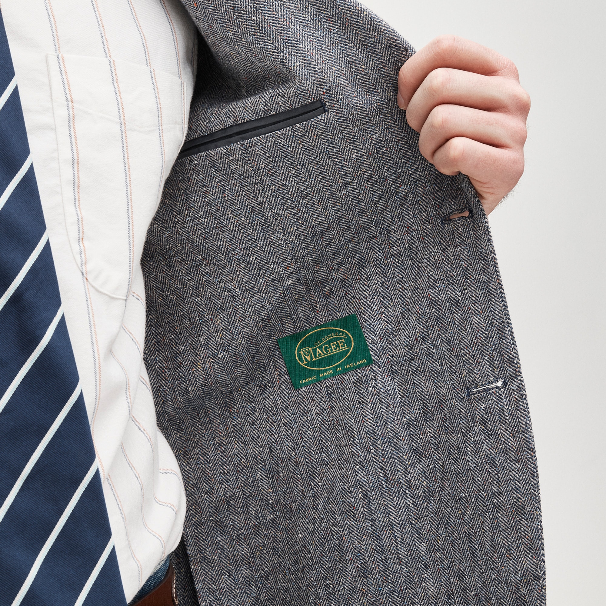 Sportcoat in Irish silk-cotton blend
