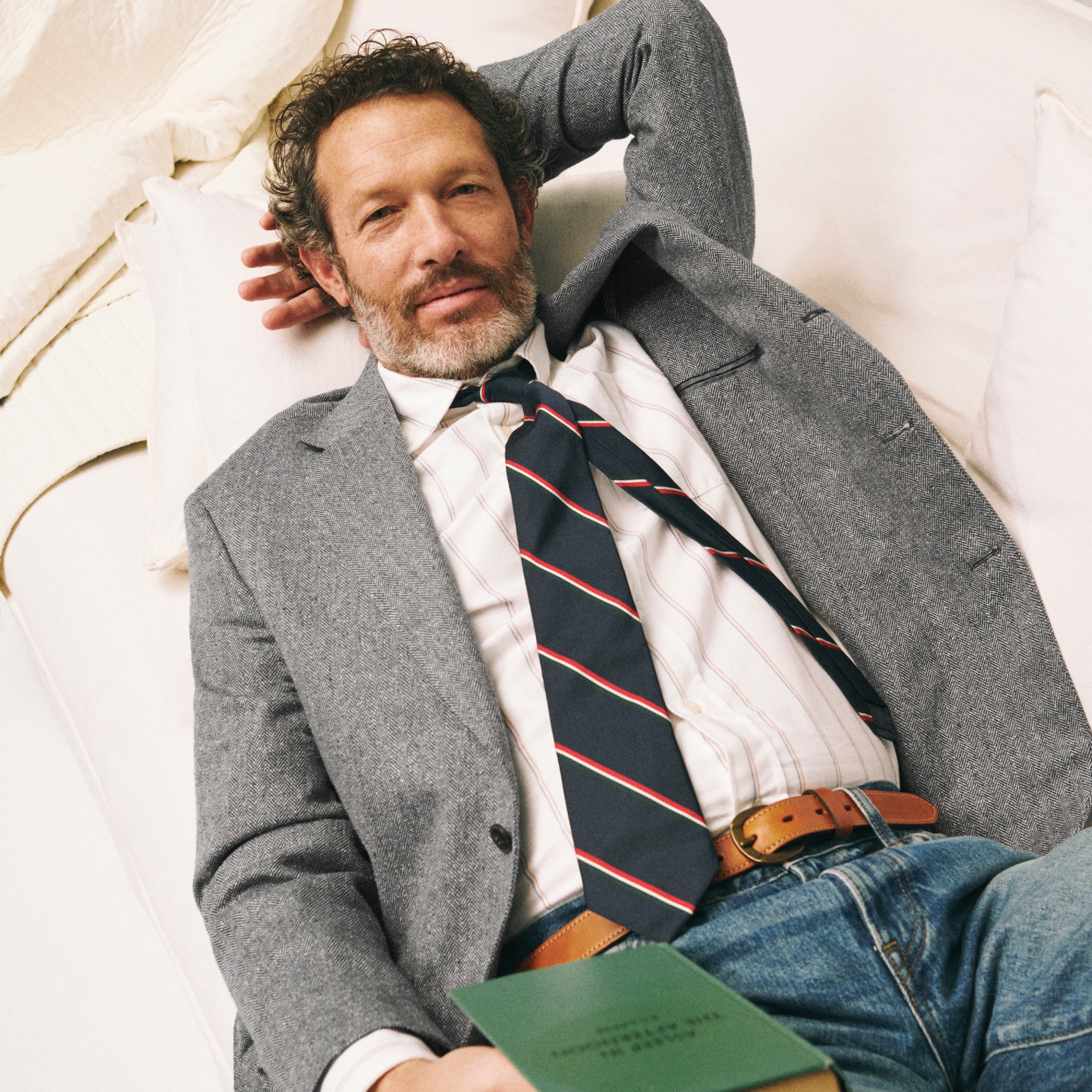 Sportcoat in Irish silk-cotton blend