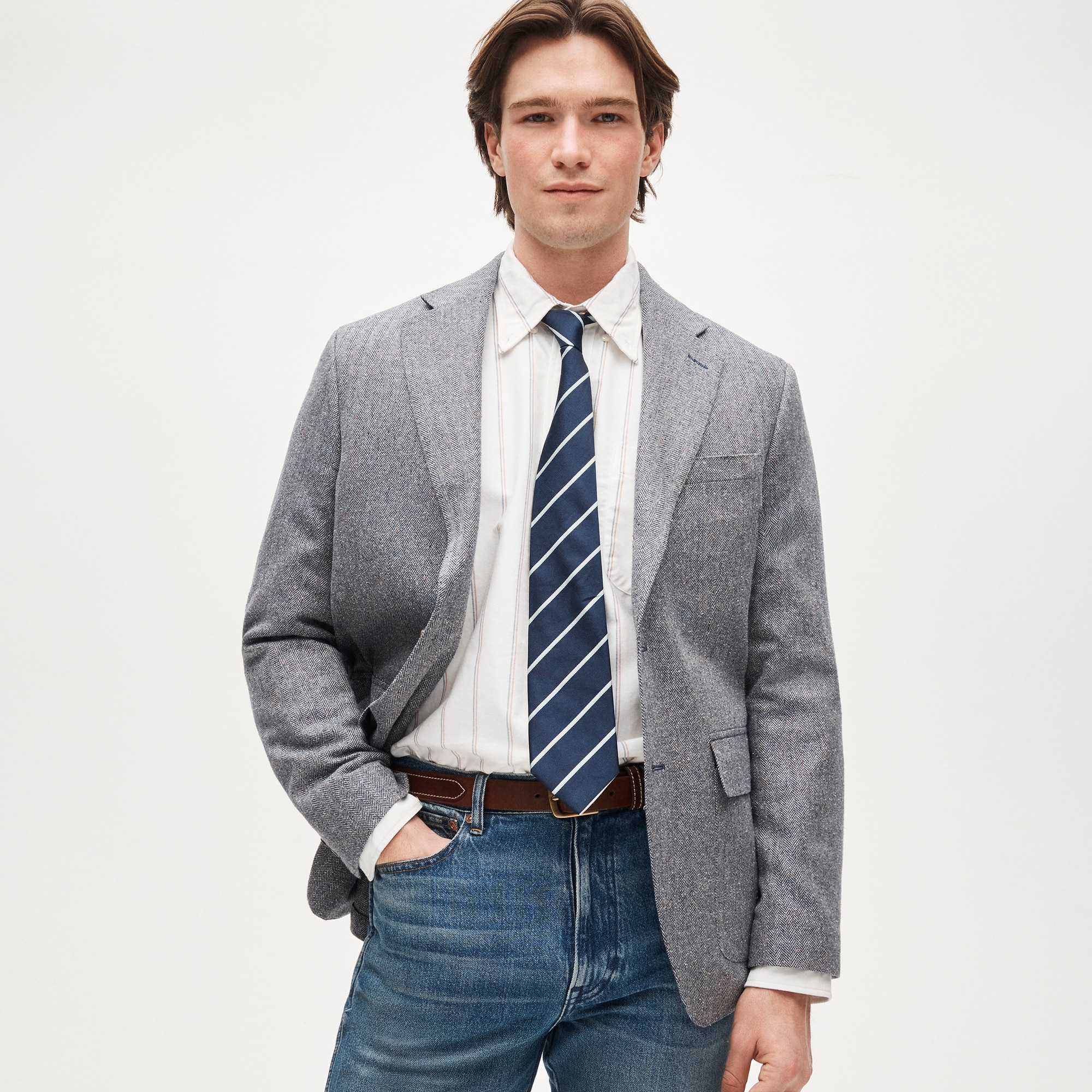 Sportcoat in Irish silk-cotton blend